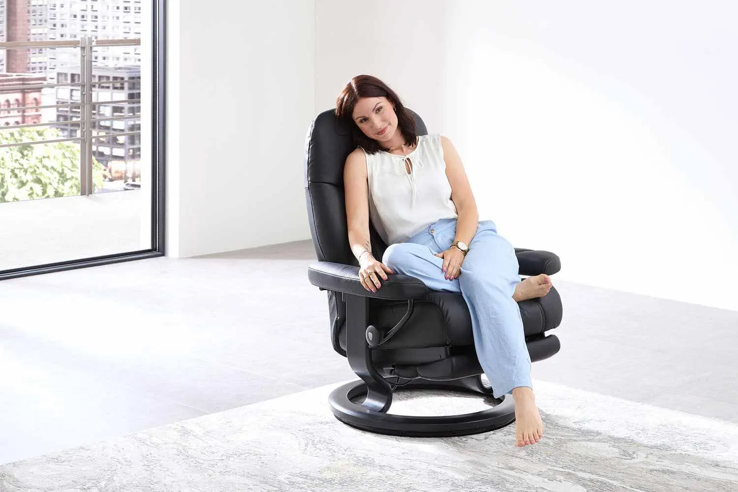 Stressless Consul mit Power Leg Funktion Motor Aktionsmodell