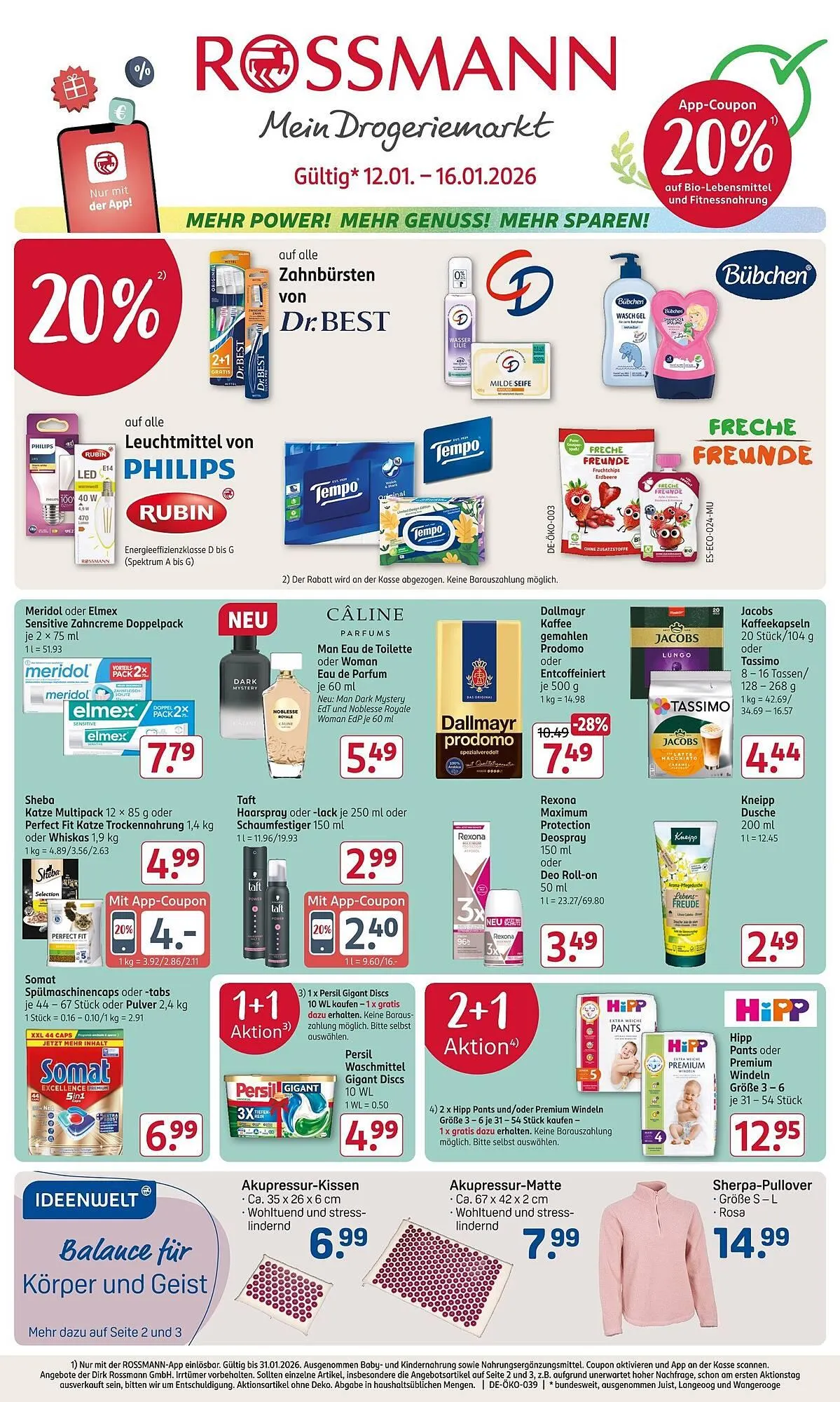 Rossmann Prospekt von 12. Januar bis 16. Januar 2026 - Prospekt seite 1