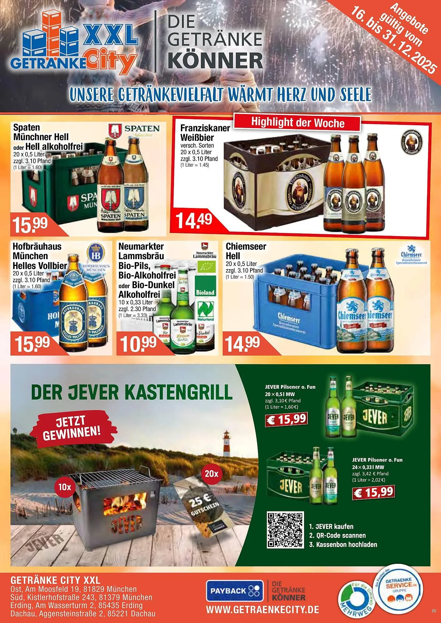 Getränke City Prospekt von 16. Dezember bis 31. Dezember 2025 - Prospekt seite 1
