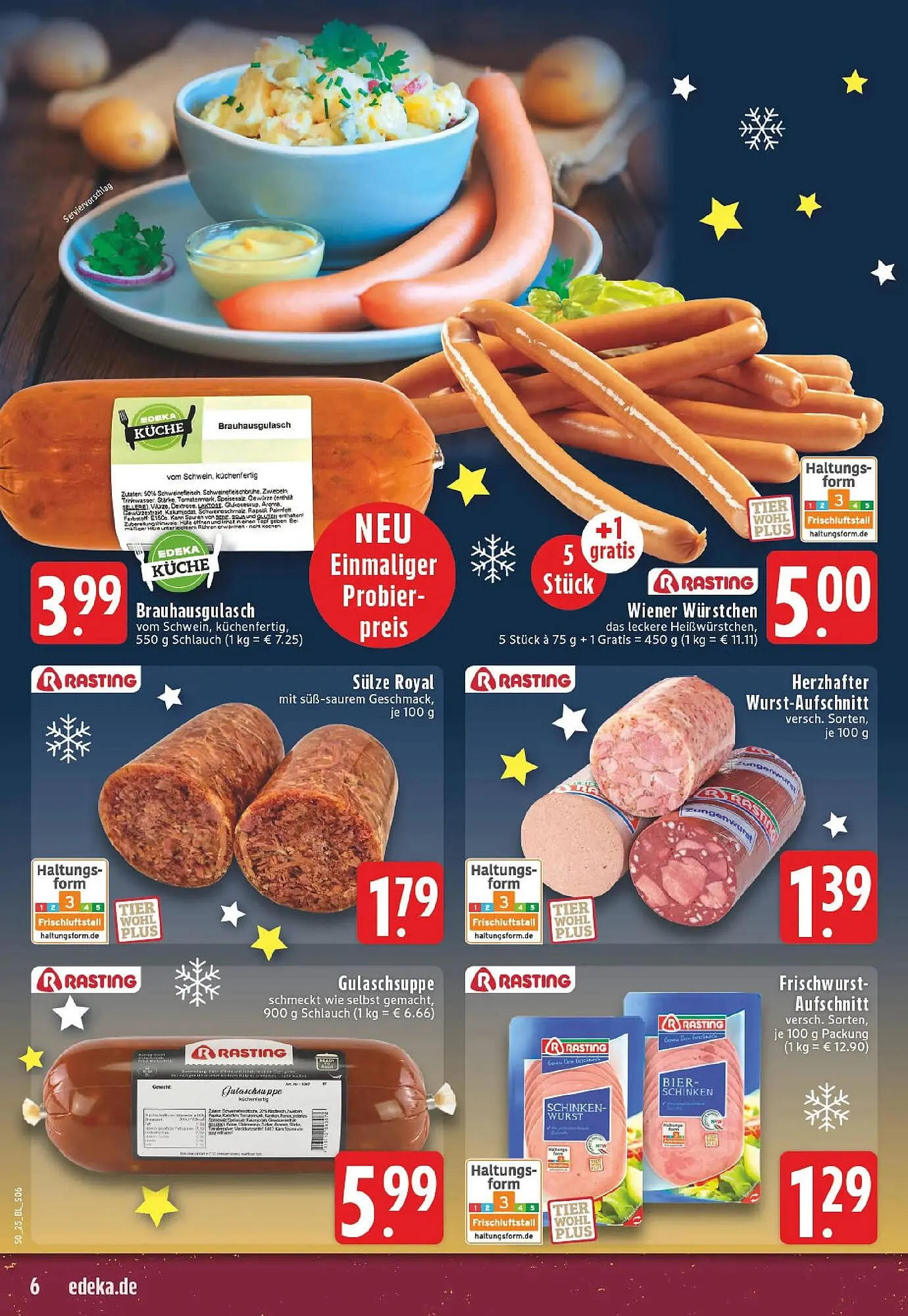Edeka Prospekt von 8. Dezember bis 13. Dezember 2025 - Prospekt seite 6