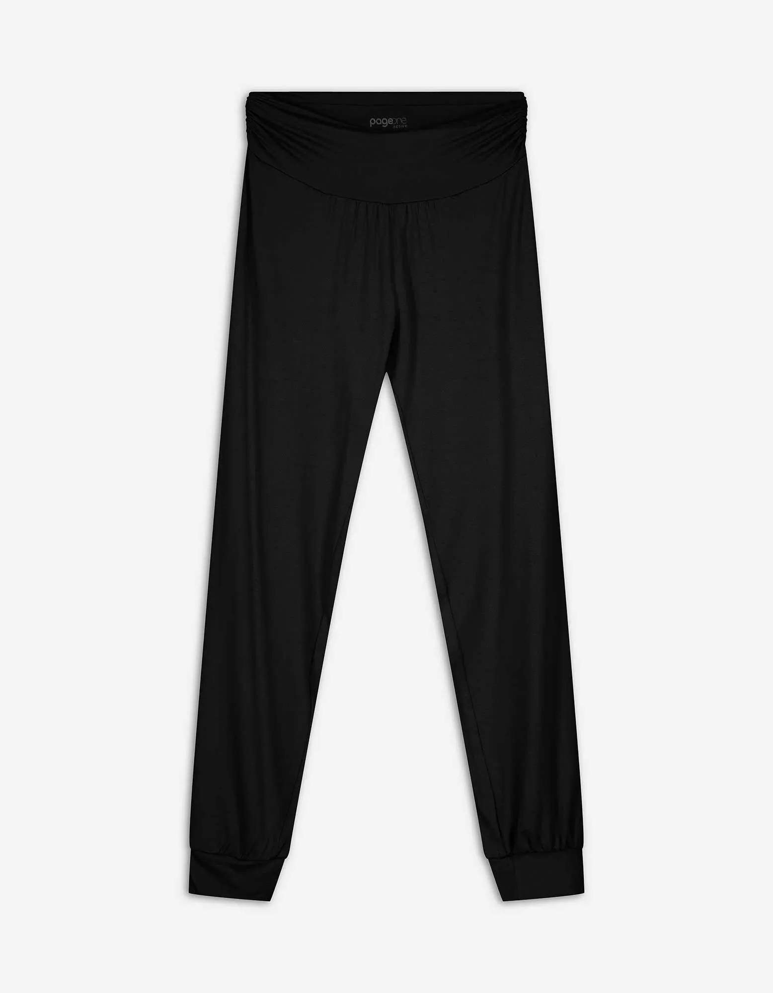 Jogpants - Viskose-Mix - schwarz