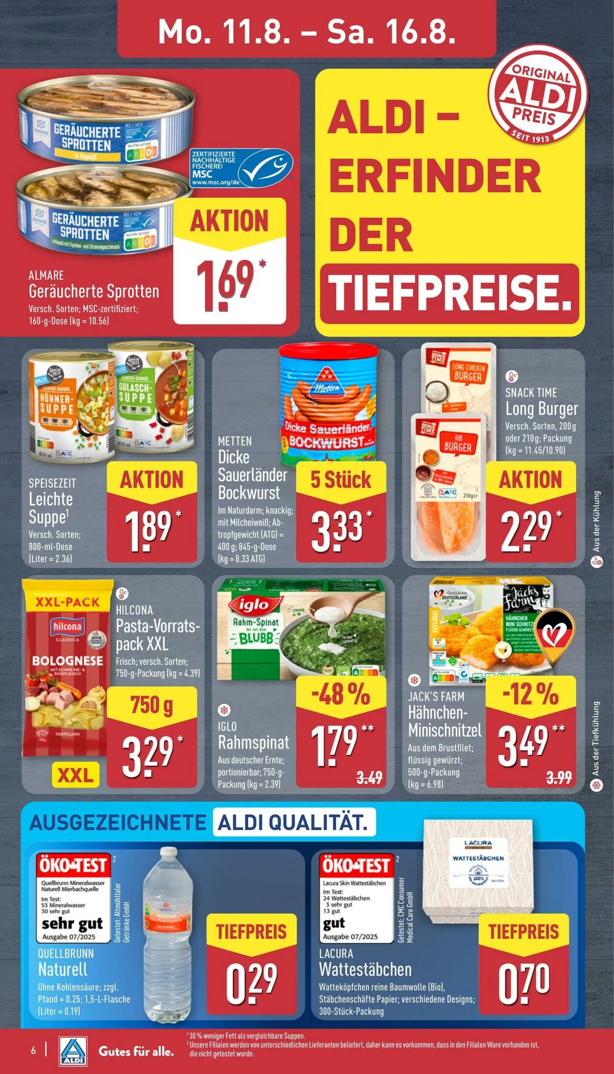 Aldi-Nord von 11. August bis 16. August 2025 - Prospekt seite 6
