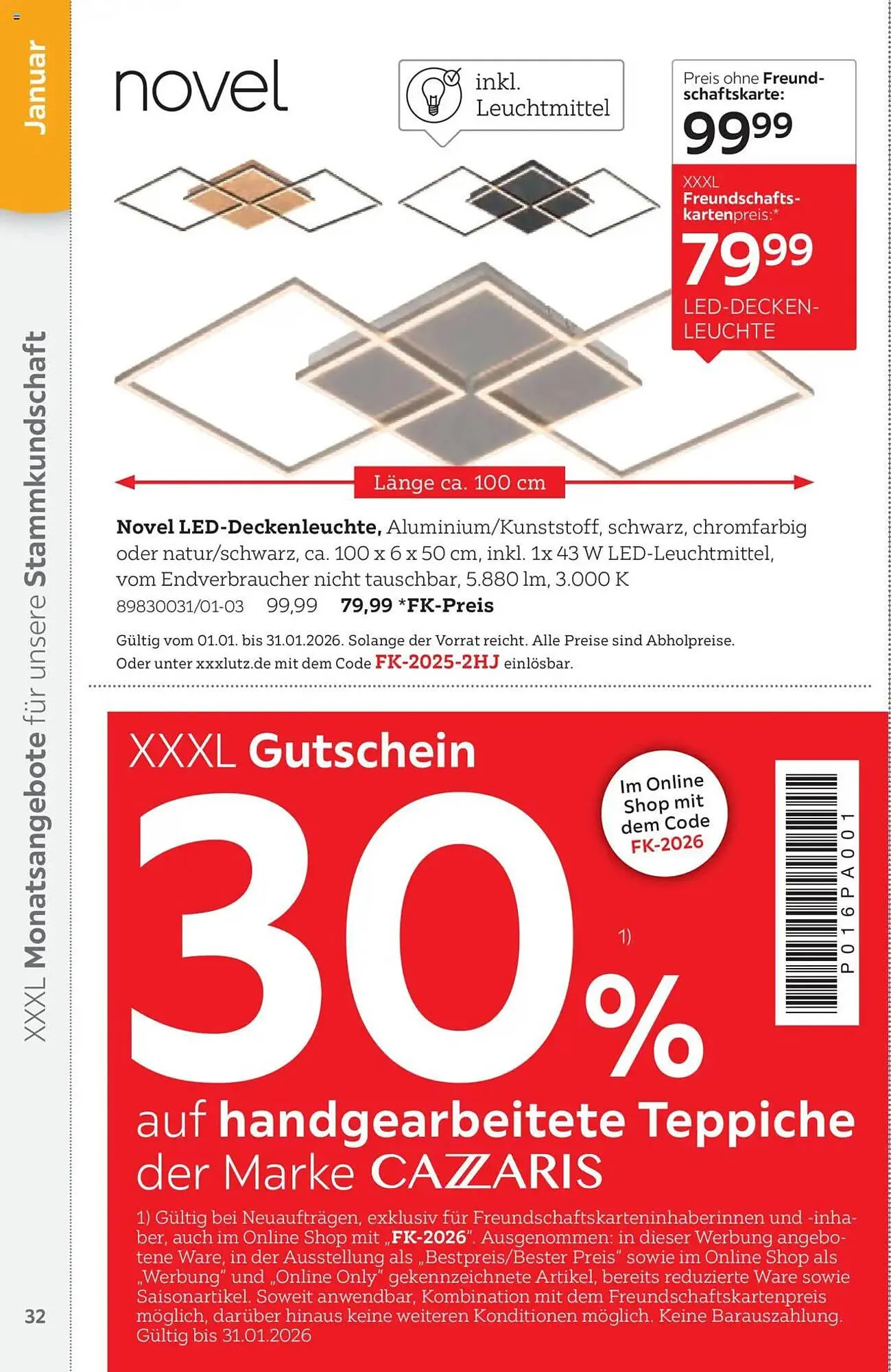 XXXLutz Prospekt von 1. August bis 31. Januar 2026 - Prospekt seite 32