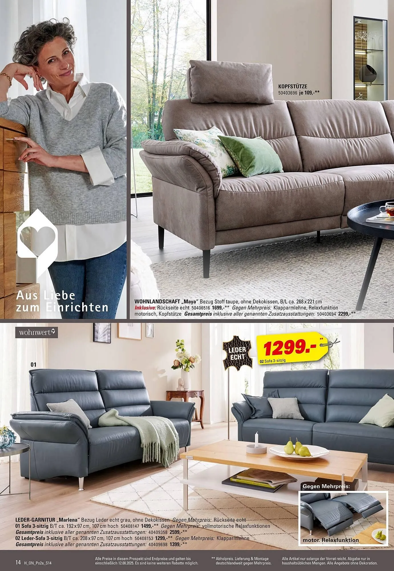 Höffner Prospekt von 30. Juli bis 12. August 2025 - Prospekt seite 14