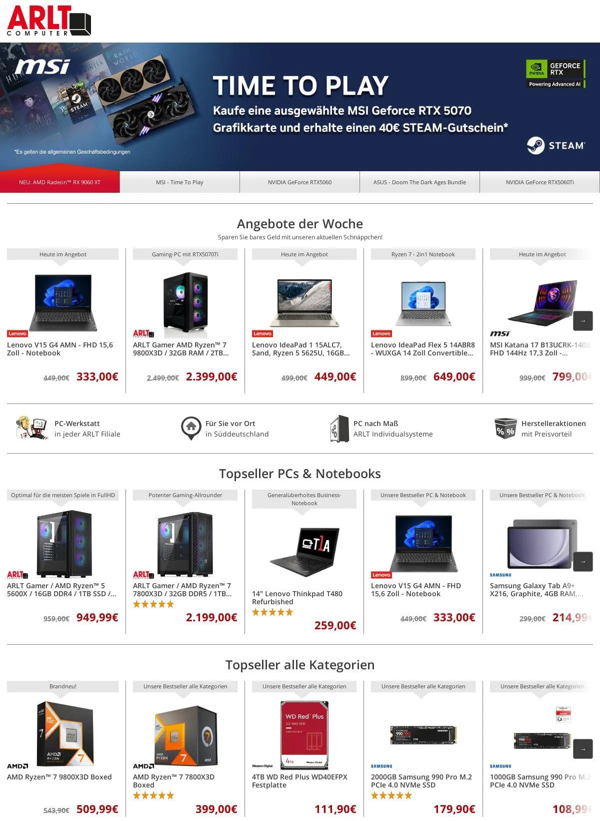 ARLT Computer Aktueller Prospekt - 1