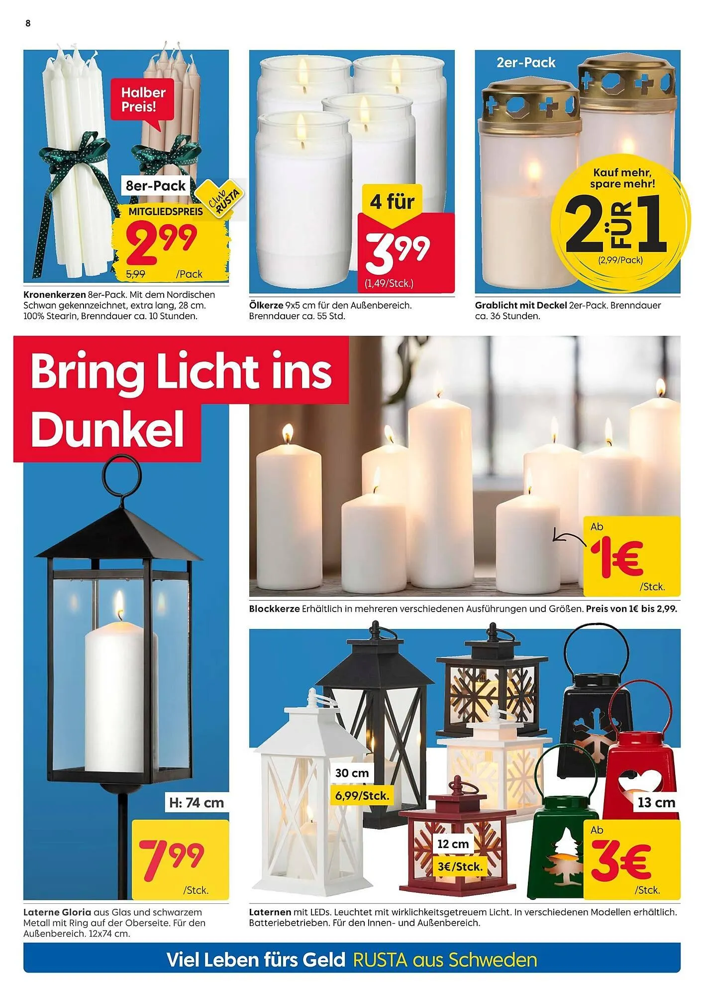 Rusta Prospekt von 4. Oktober bis 11. Oktober 2025 - Prospekt seite 8