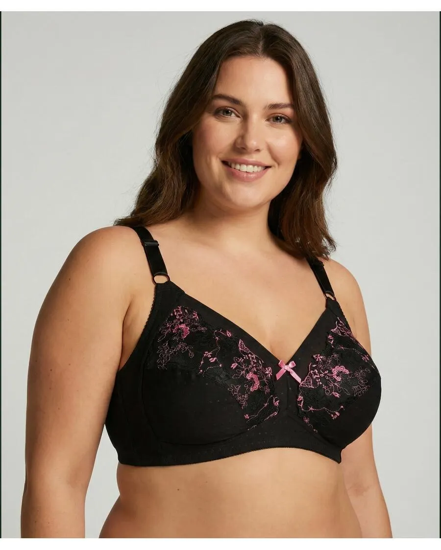 BH mit Stickereien Janina Plus, verstellbare Träger