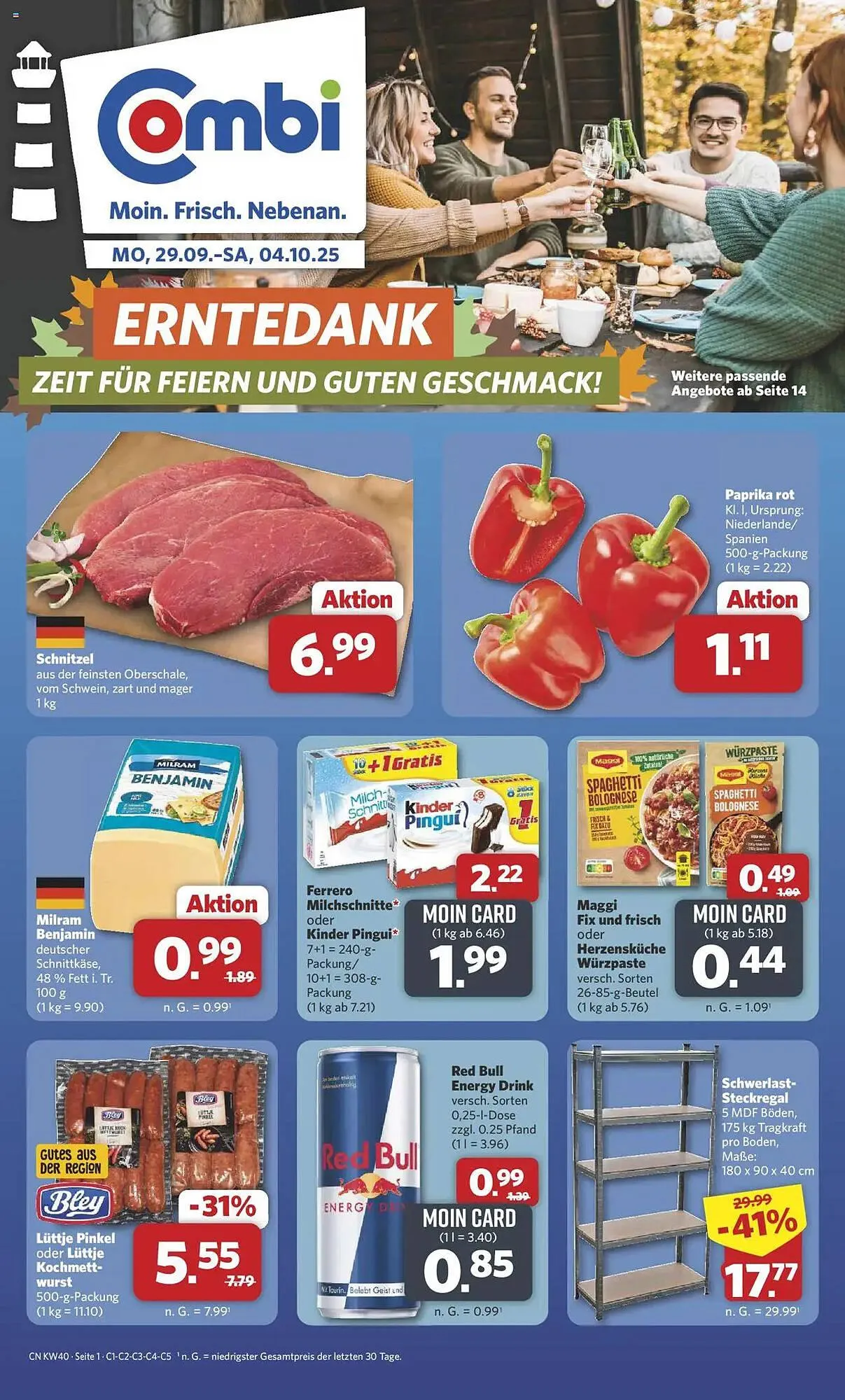 Combi Prospekt von 29. September bis 4. Oktober 2025 - Prospekt seite 1