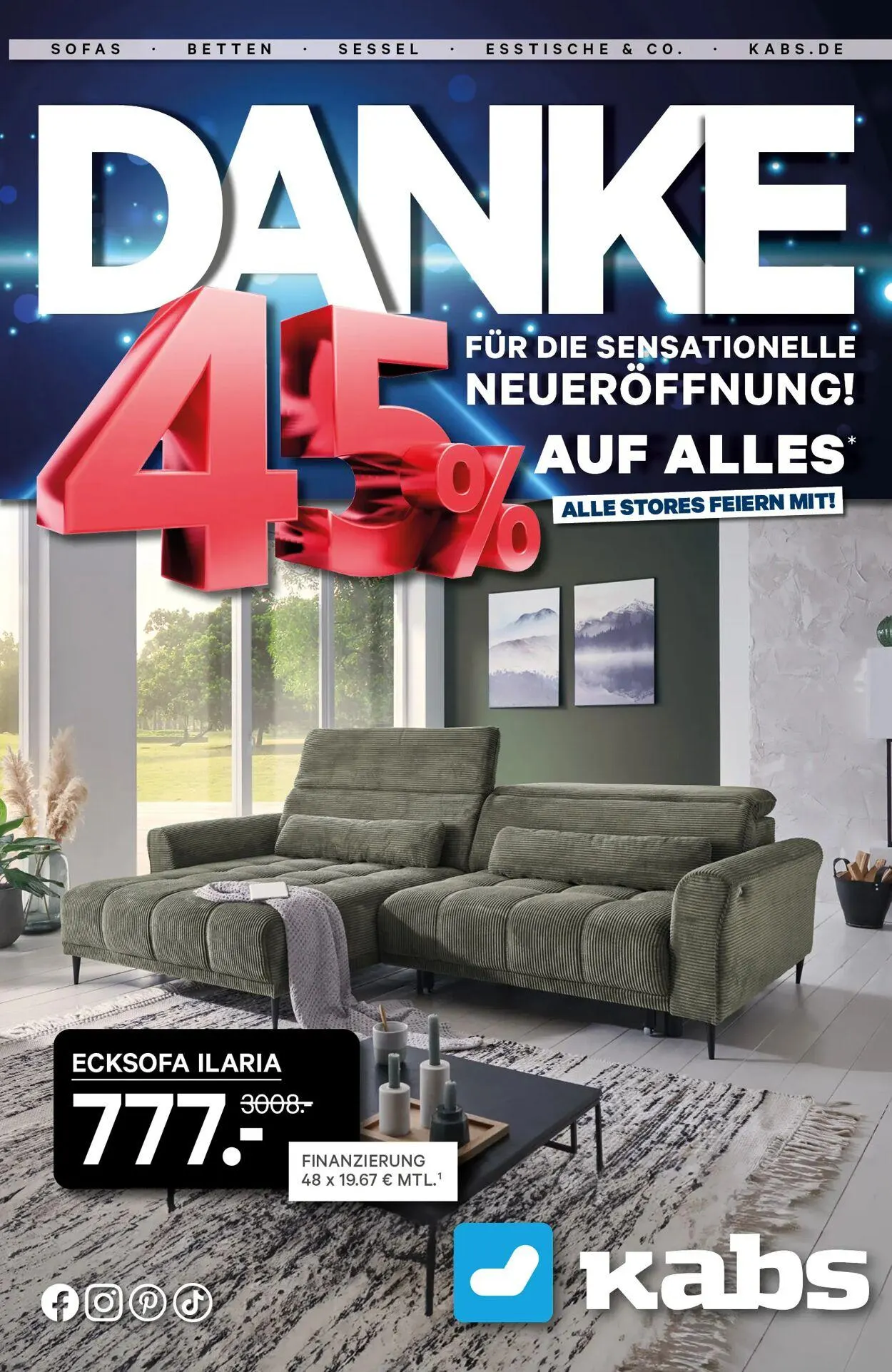 Kabs Aktueller Prospekt von 5. Mai bis 23. Mai 2025 - Prospekt seite 1