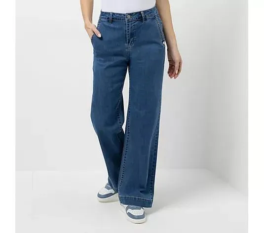 Wählen Sie Ihre Variante: STRANDFEIN Jeans schräge Eingriffstaschen weites Bein