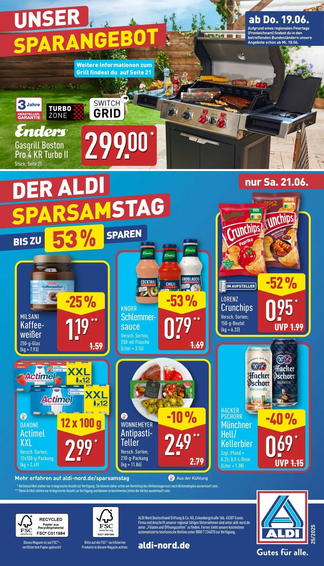 Aldi-Nord von 16. Juni bis 21. Juni 2025 - Prospekt seite 36