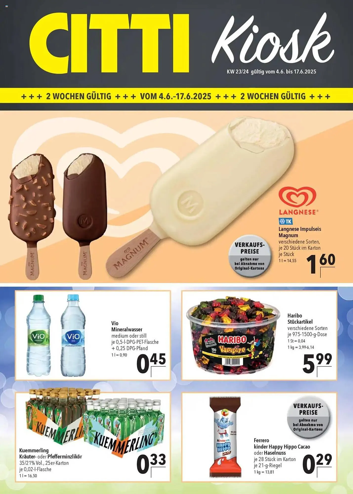 CITTI Markt Prospekt von 4. Juni bis 17. Juni 2025 - Prospekt seite 1