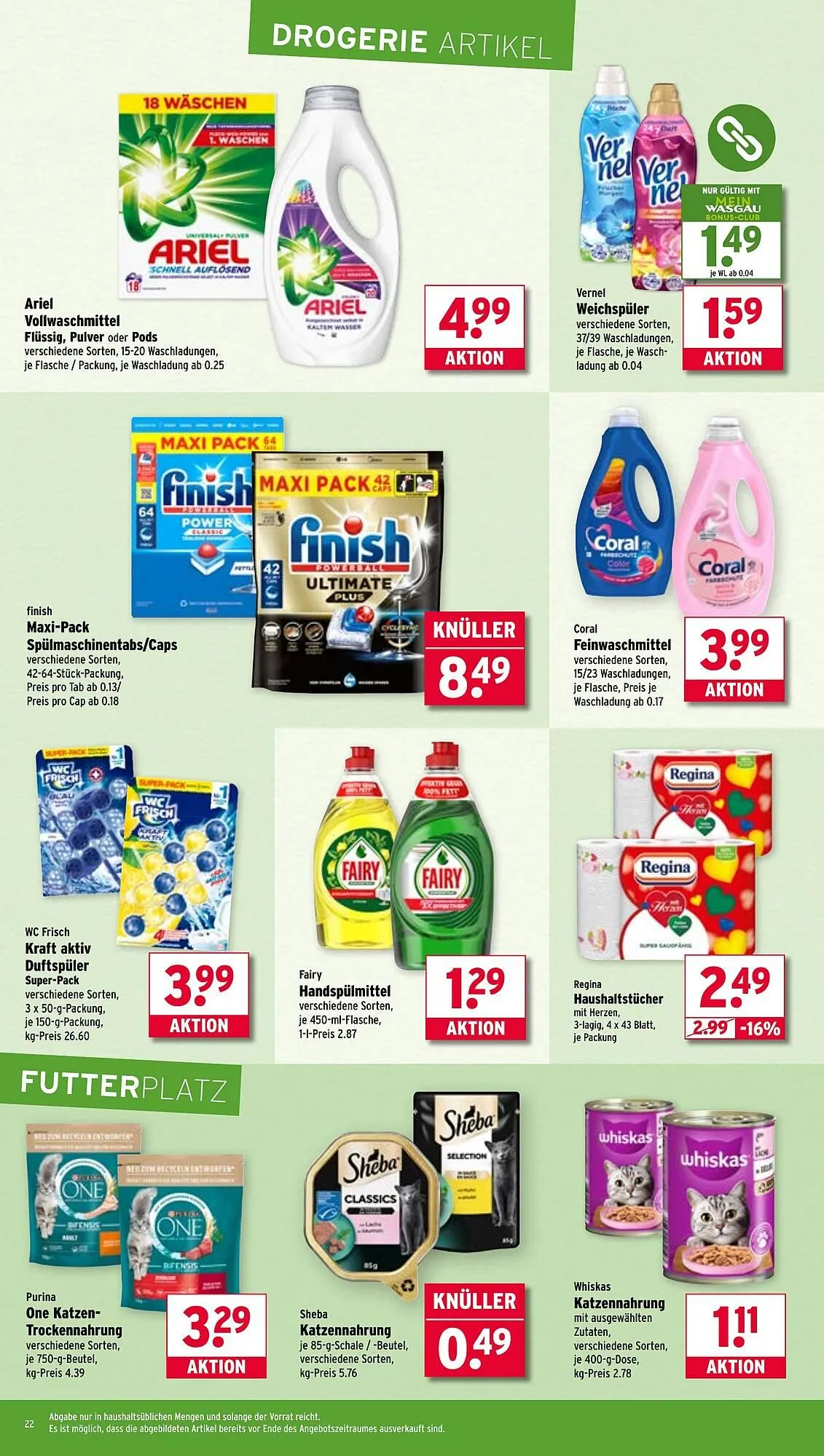 Wasgau Prospekt von 30. Juni bis 5. Juli 2025 - Prospekt seite 22