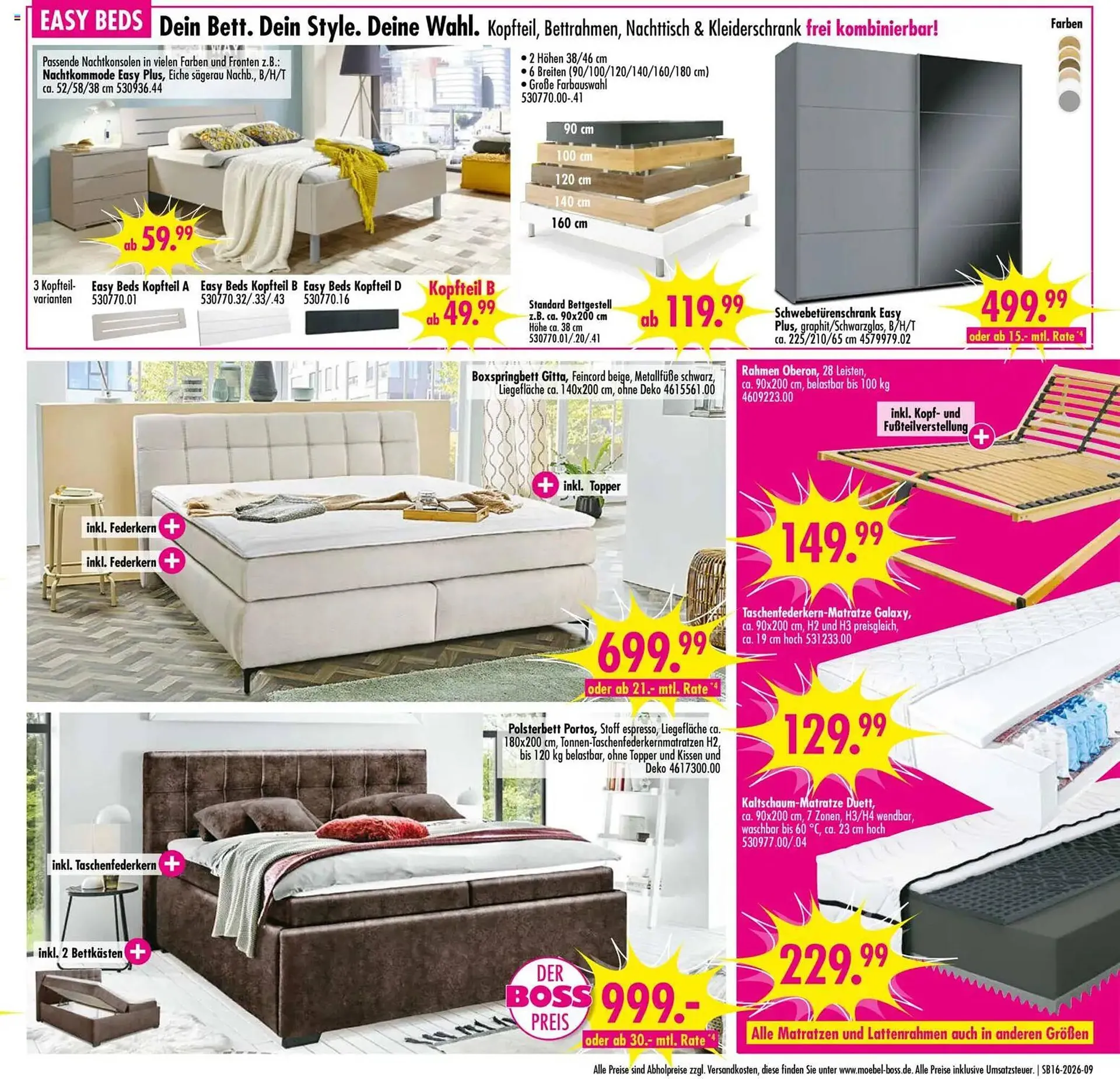 Möbel Boss Prospekt von 11. April bis 17. April 2026 - Prospekt seite 9
