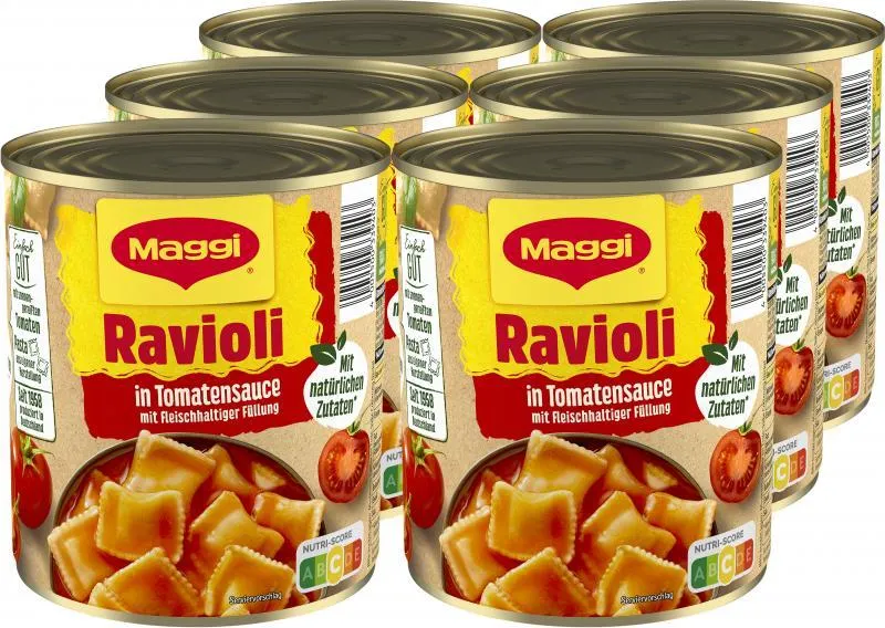 Maggi Ravioli in Tomatensauce