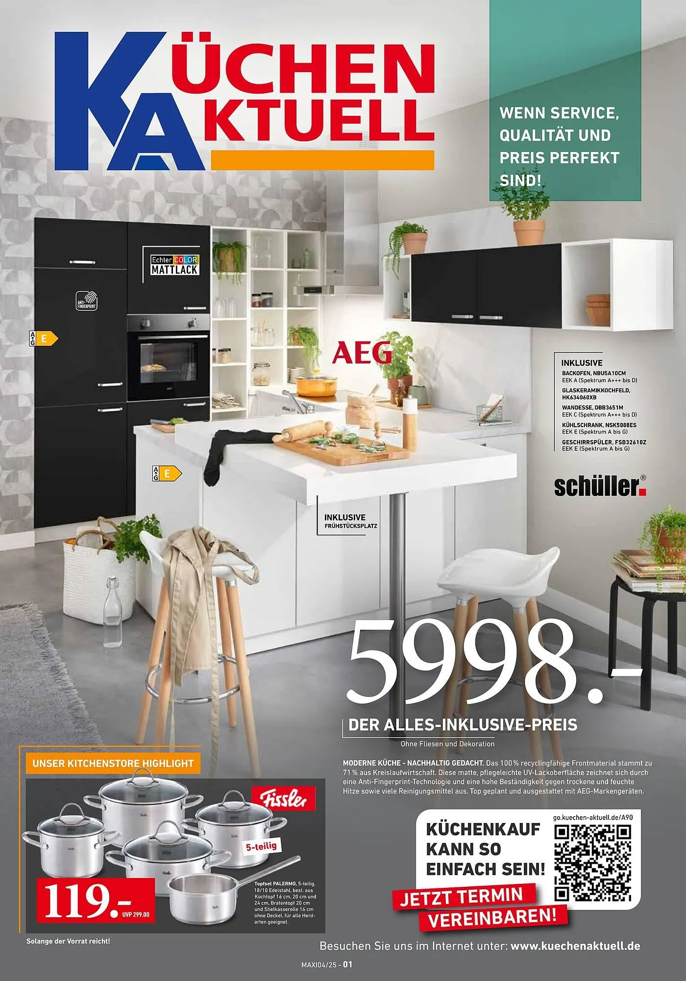 Küchen Aktuell Prospekt von 1. September bis 16. November 2025 - Prospekt seite 1