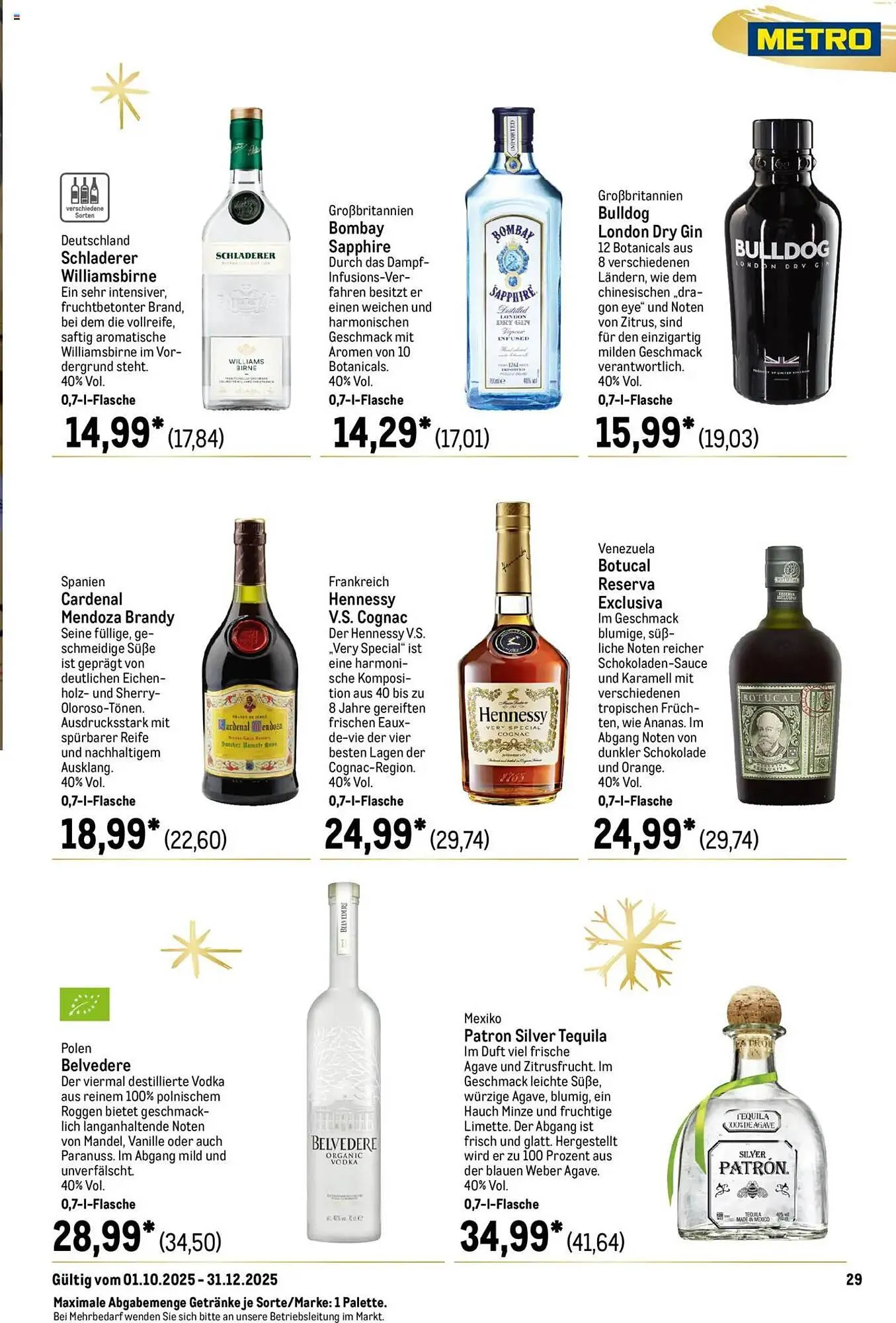 METRO Prospekt von 1. Oktober bis 31. Dezember 2025 - Prospekt seite 29