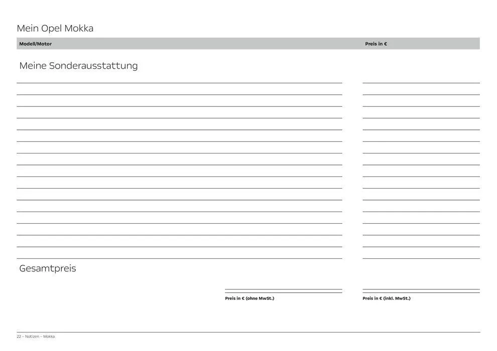 Opel Mokka von 11. Juni bis 11. Juni 2025 - Prospekt seite 22