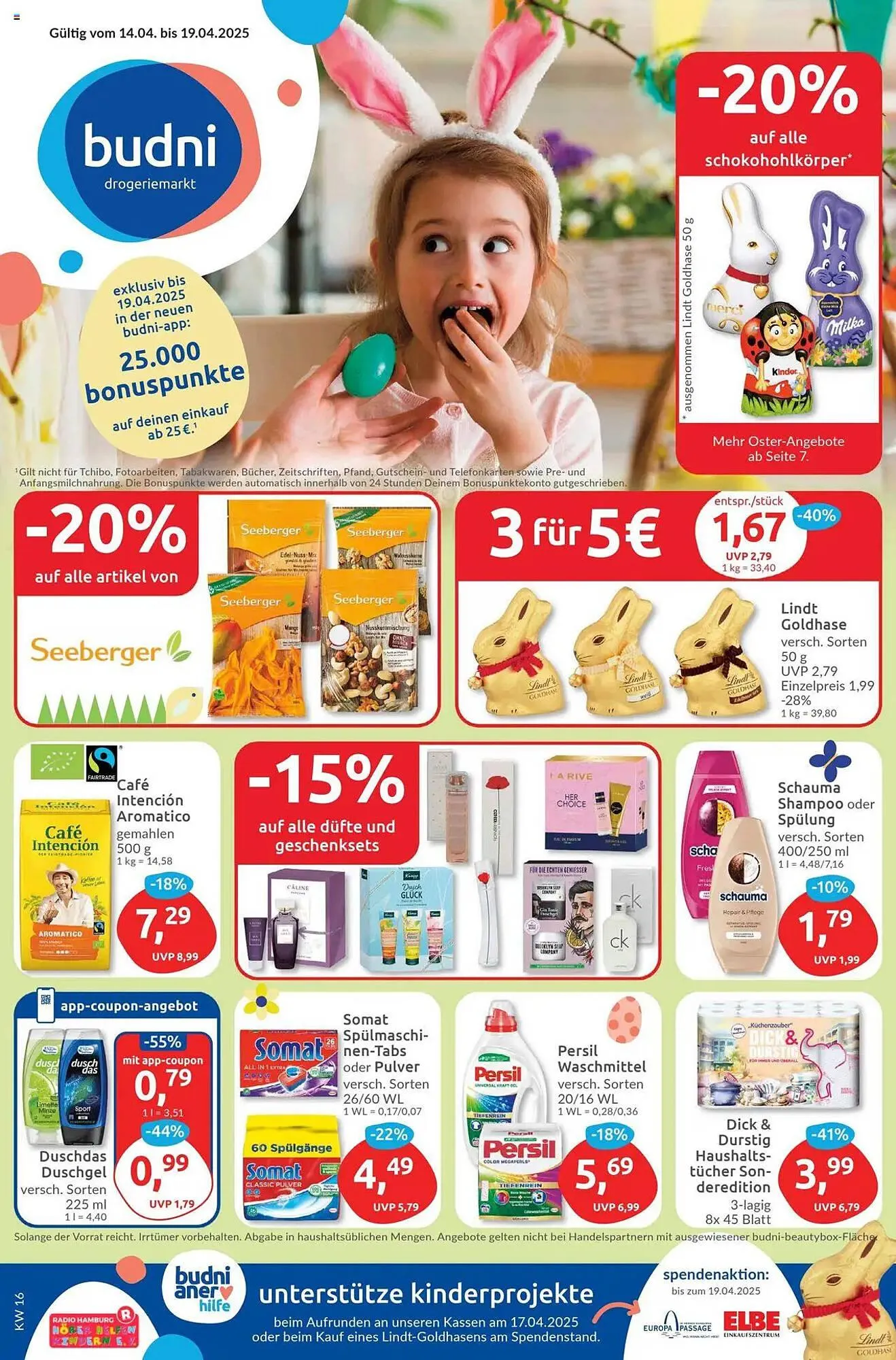 Budni Prospekt von 14. April bis 19. April 2025 - Prospekt seite 1