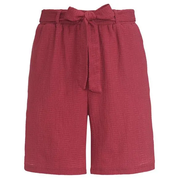 Damen Shorts in Crinkle-Optik