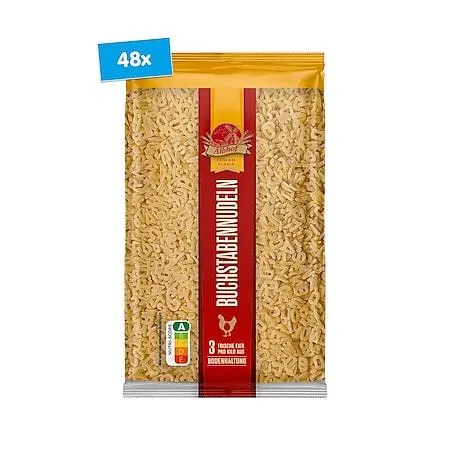 Albhof Buchstabennudeln 250 g, 48er Pack