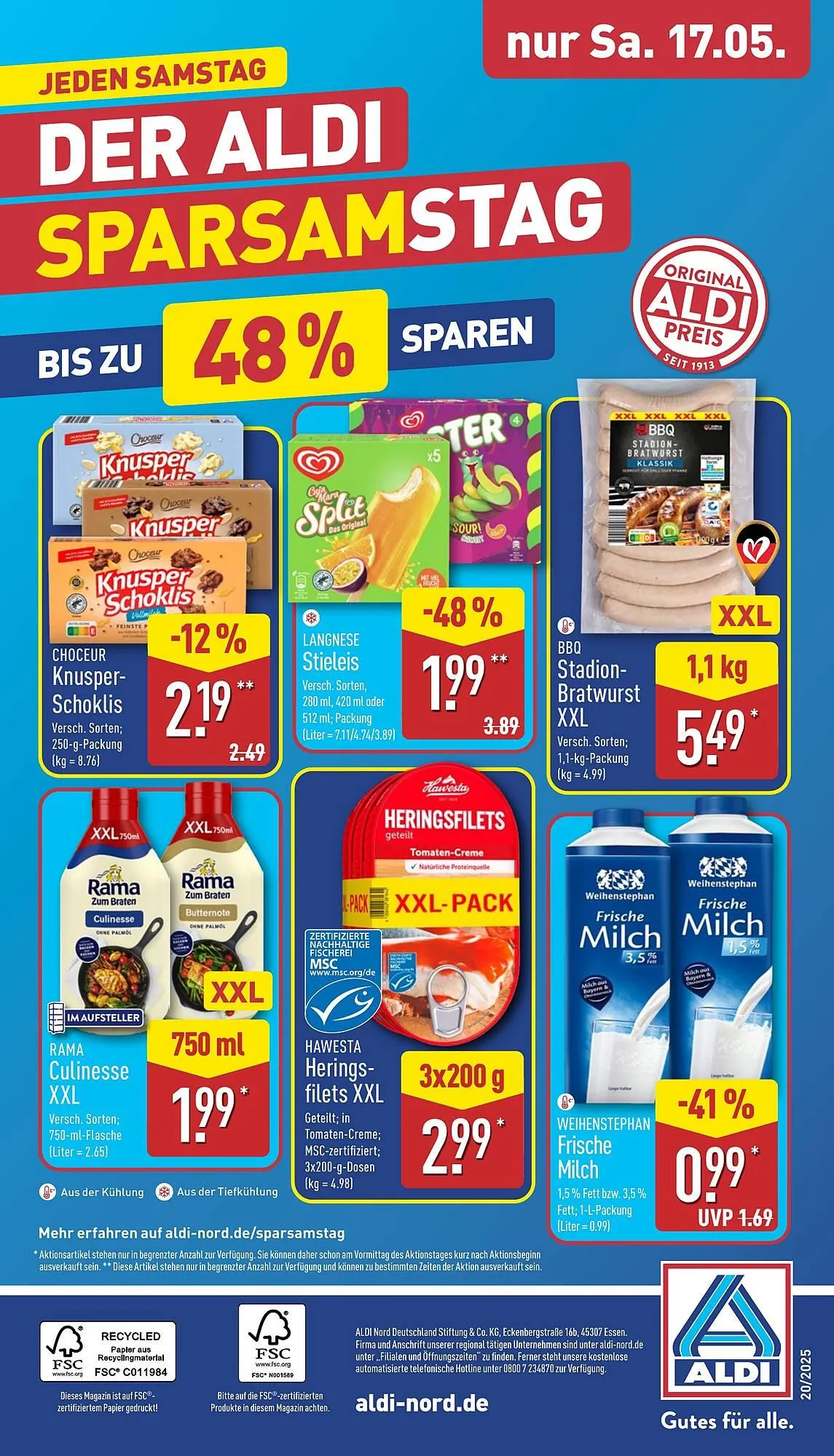 Aldi Nord Prospekt von 12. Mai bis 18. Mai 2025 - Prospekt seite 40