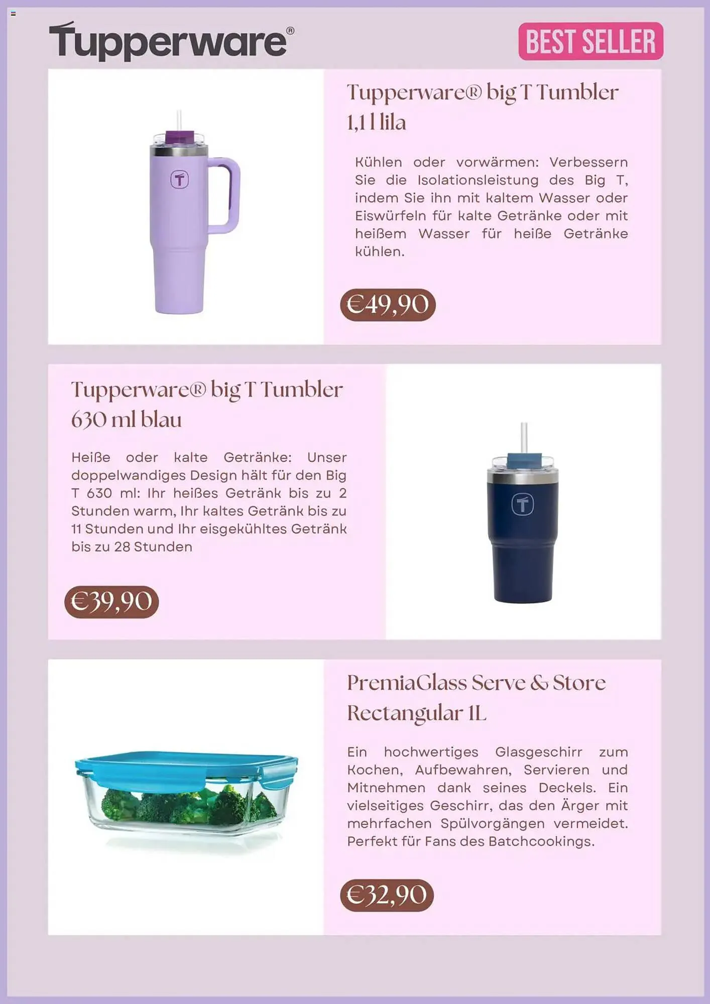 Tupperware Prospekt von 9. Juli bis 4. August 2025 - Prospekt seite 2