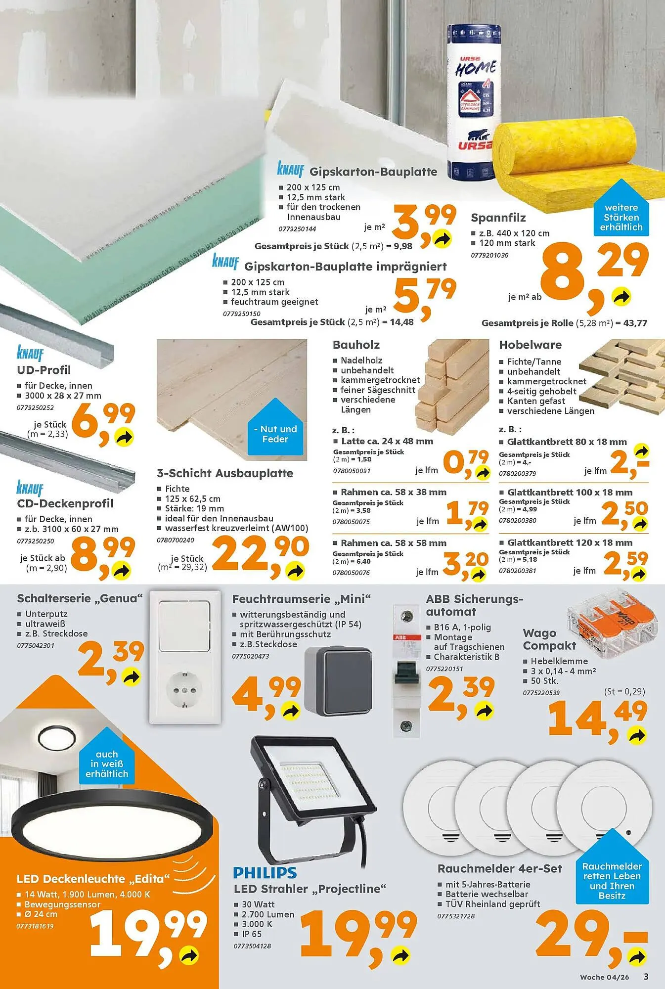 Globus Baumarkt Prospekt von 18. Januar bis 24. Januar 2026 - Prospekt seite 3
