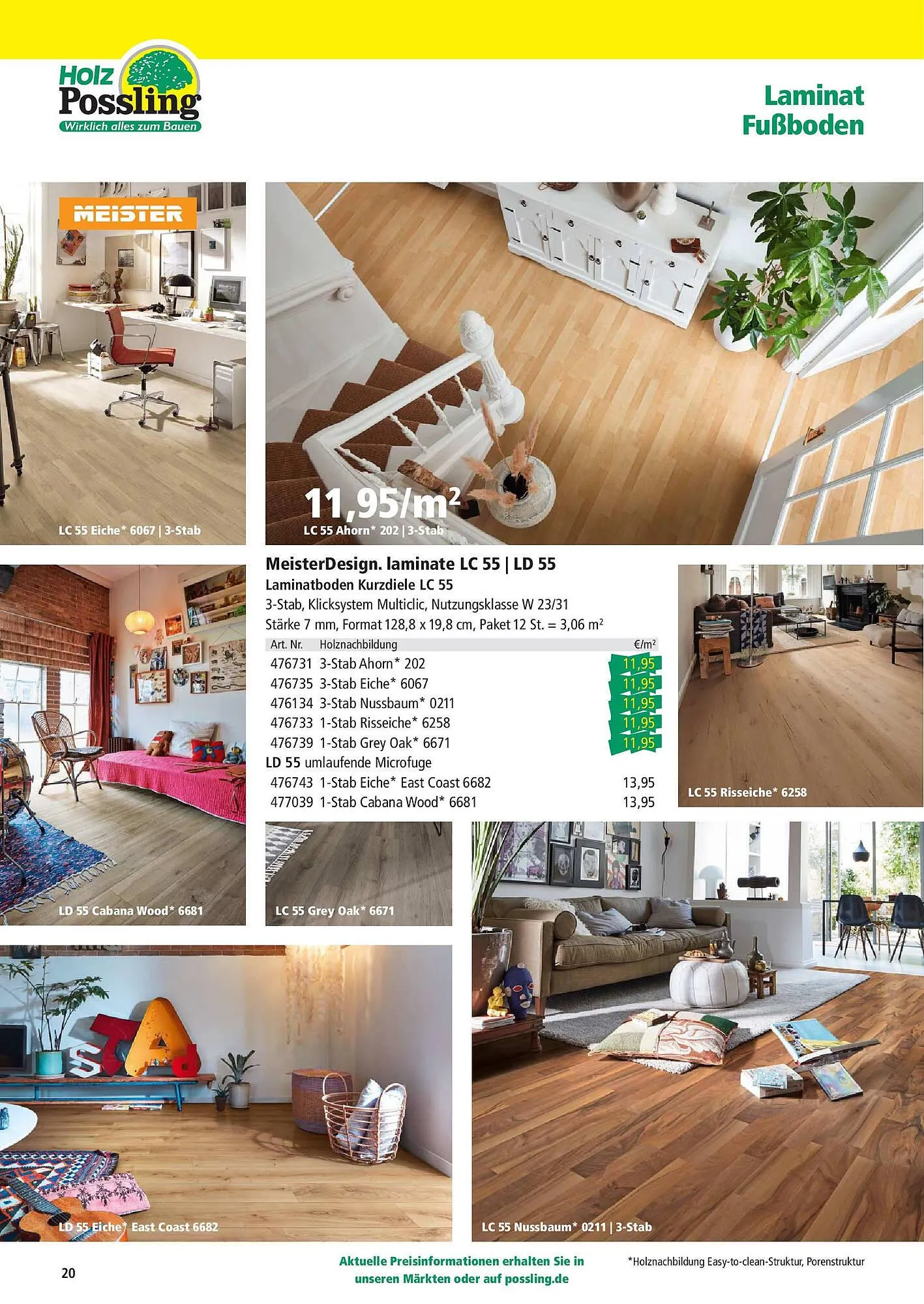 Holz Possling Prospekt von 31. März bis 30. Juni 2025 - Prospekt seite 20