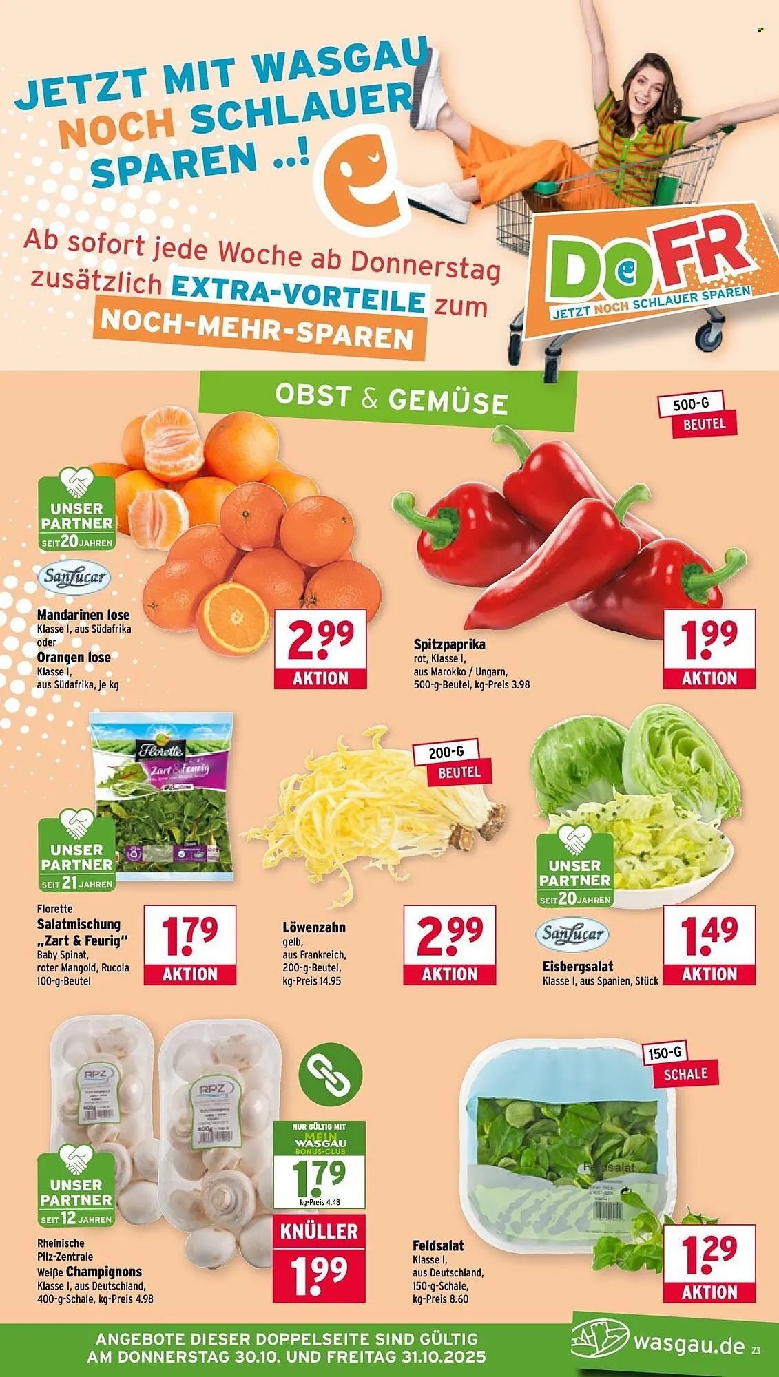 Wasgau Prospekt von 27. Oktober bis 3. November 2025 - Prospekt seite 23