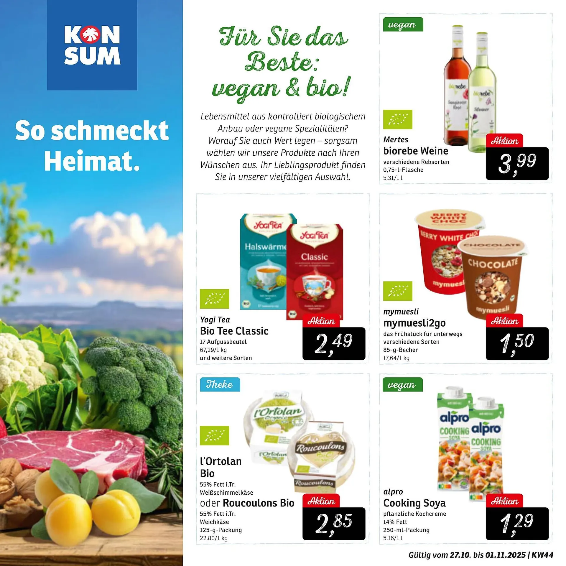 KONSUM Prospekt von 27. Oktober bis 1. November 2025 - Prospekt seite 3