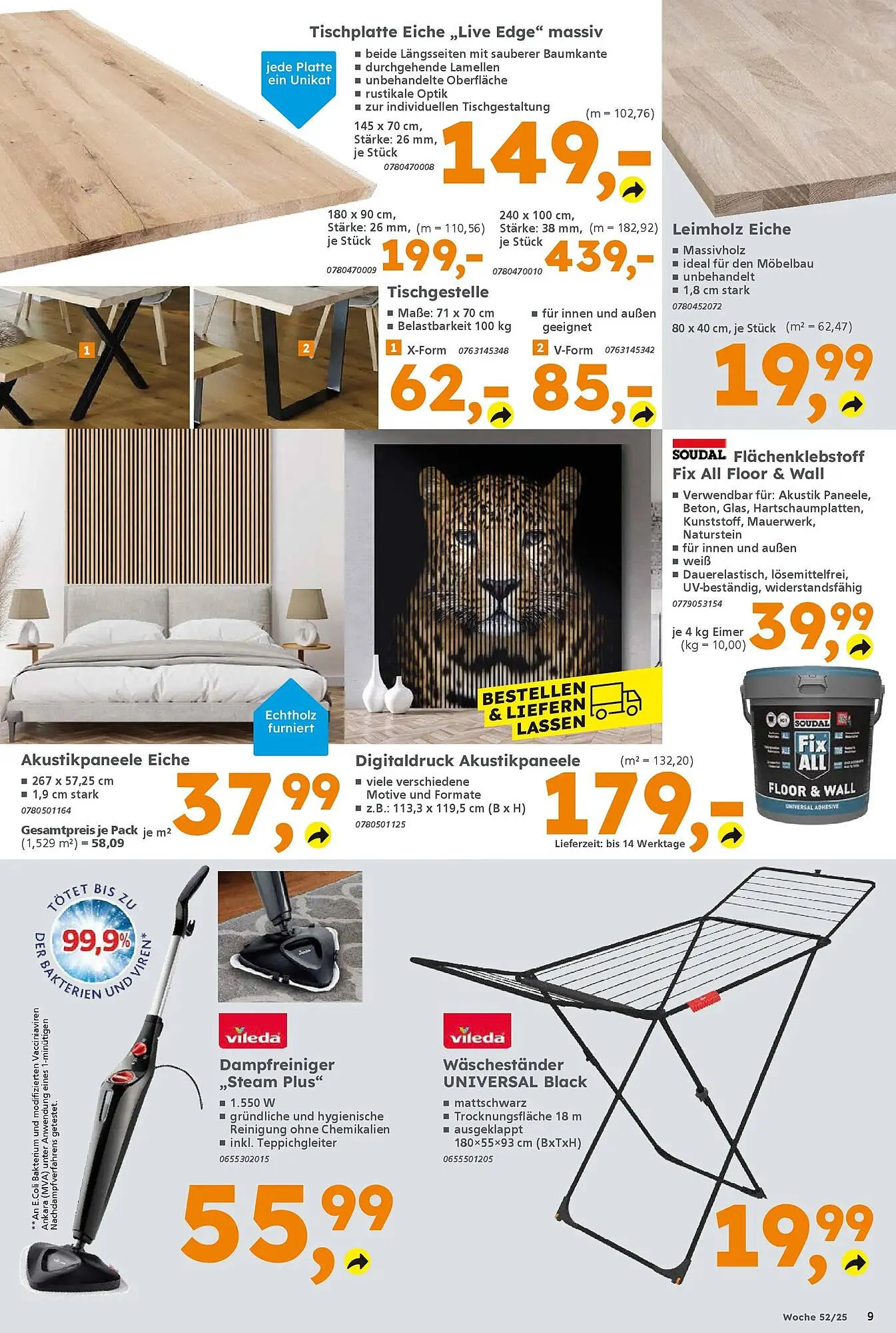 Globus Baumarkt Prospekt von 21. Dezember bis 27. Dezember 2025 - Prospekt seite 9