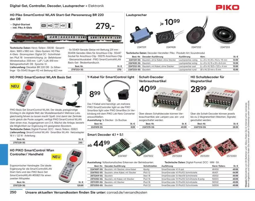 Modellbahn Katalog von 29. Oktober bis 31. Dezember 2025 - Prospekt seite 252