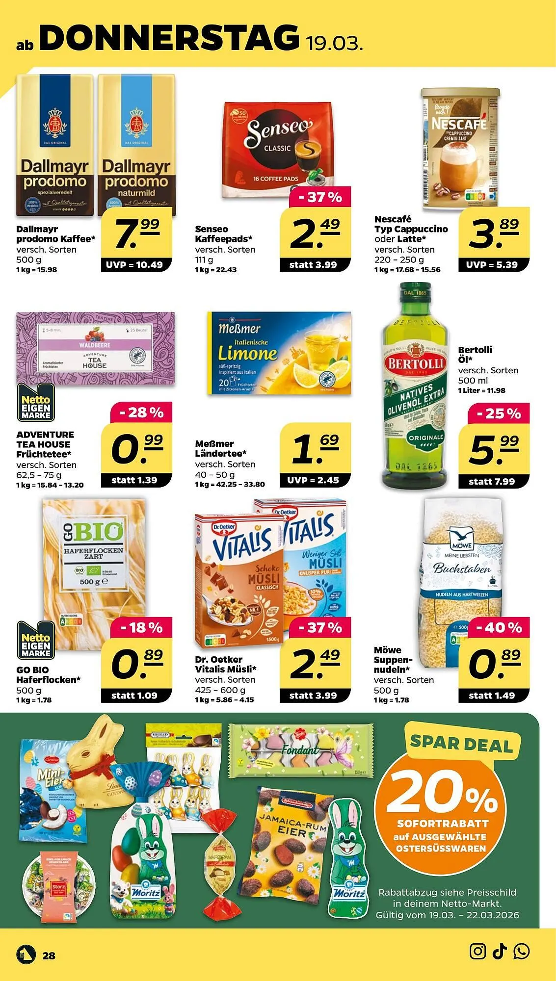 NETTO Prospekt von 16. März bis 21. März 2026 - Prospekt seite 34