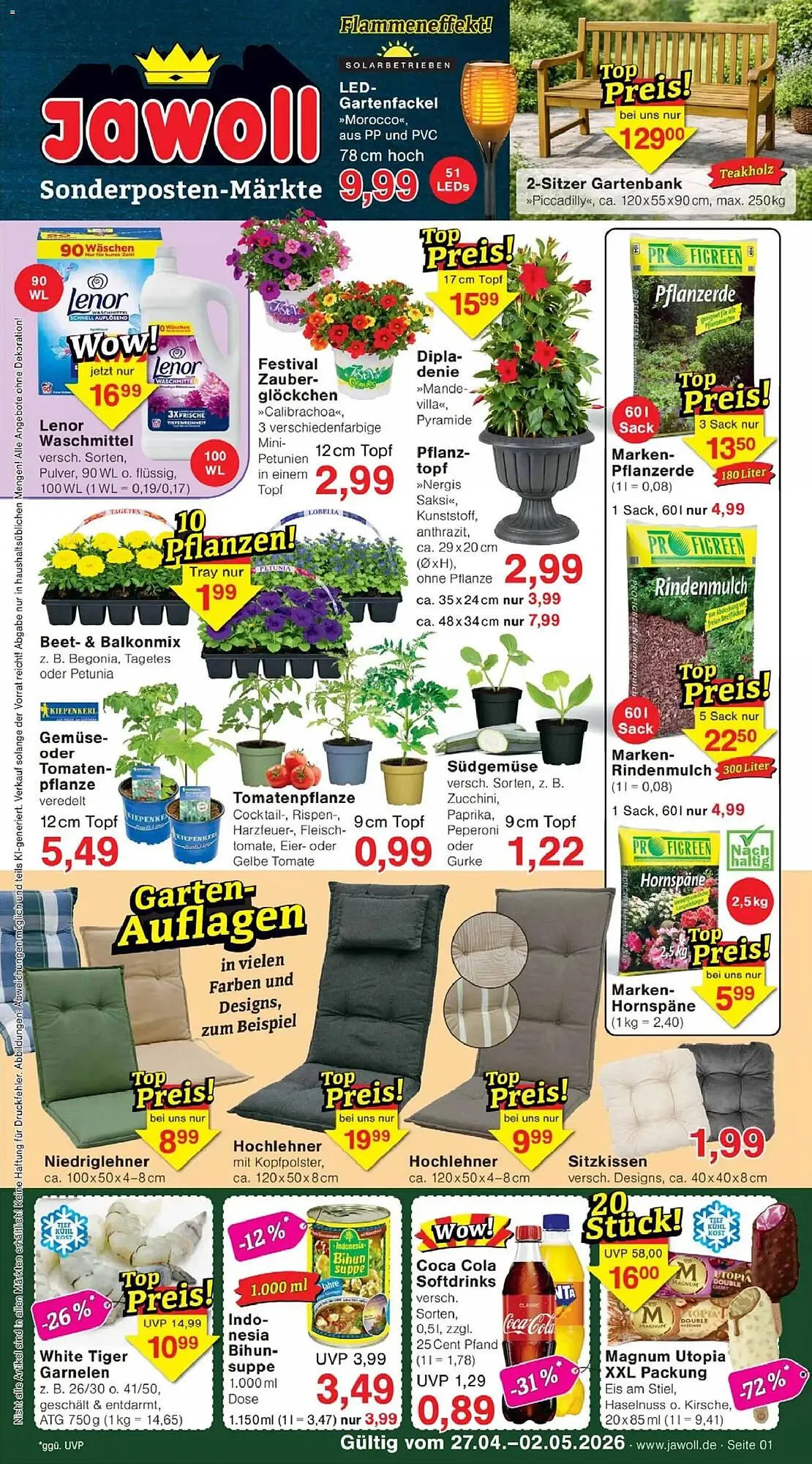 Jawoll Prospekt von 27. April bis 2. Mai 2026 - Prospekt seite 1