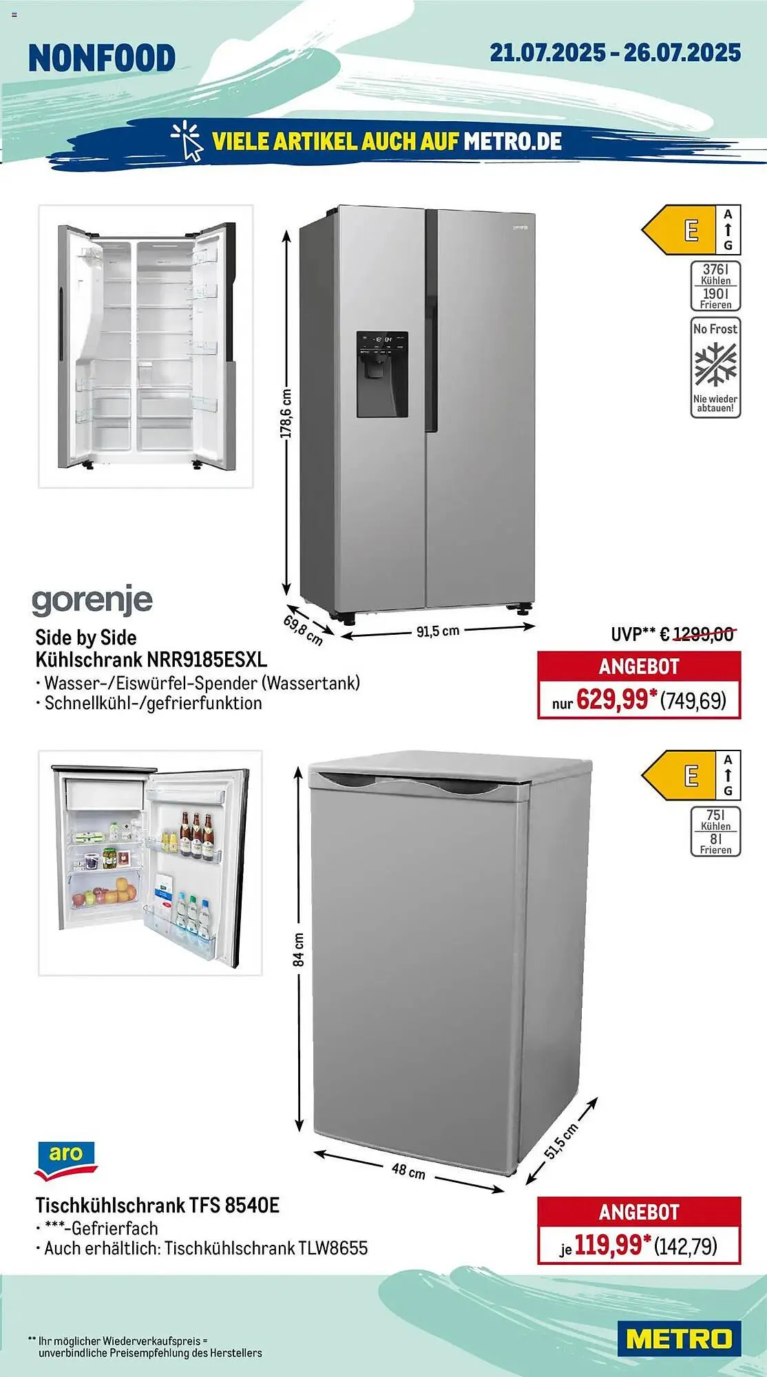 METRO Prospekt von 21. Juli bis 26. Juli 2025 - Prospekt seite 19