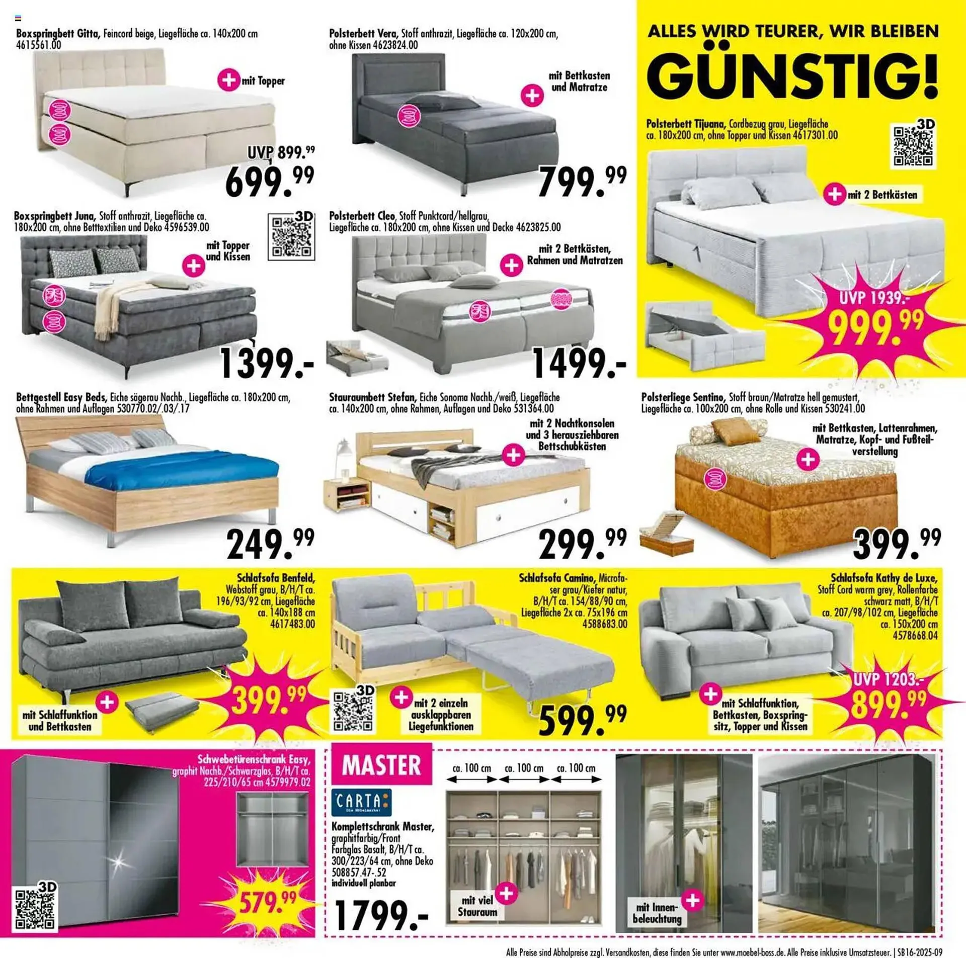 Möbel Boss Prospekt von 14. April bis 27. April 2025 - Prospekt seite 9