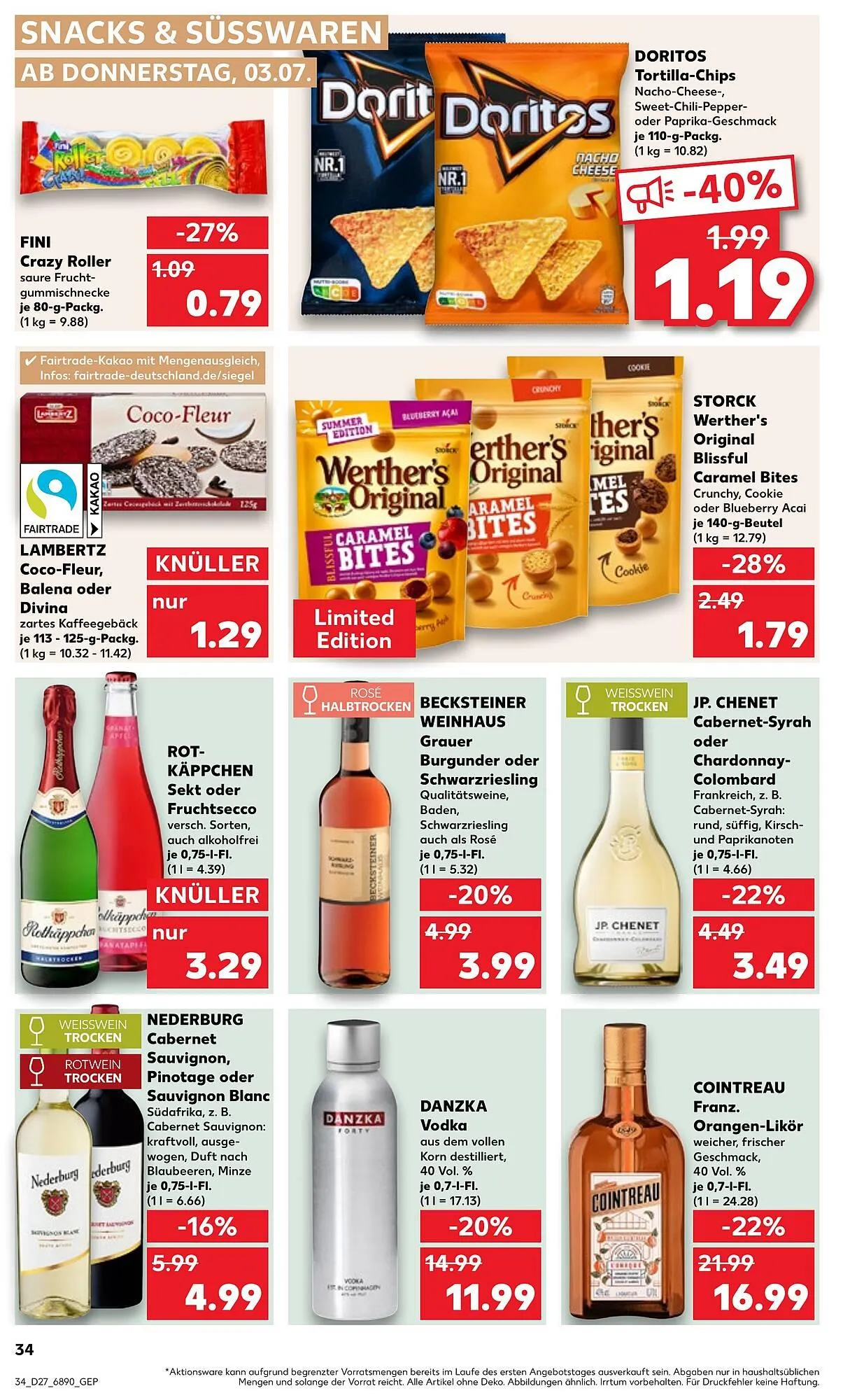 Kaufland Prospekt von 3. Juli bis 9. Juli 2025 - Prospekt seite 34