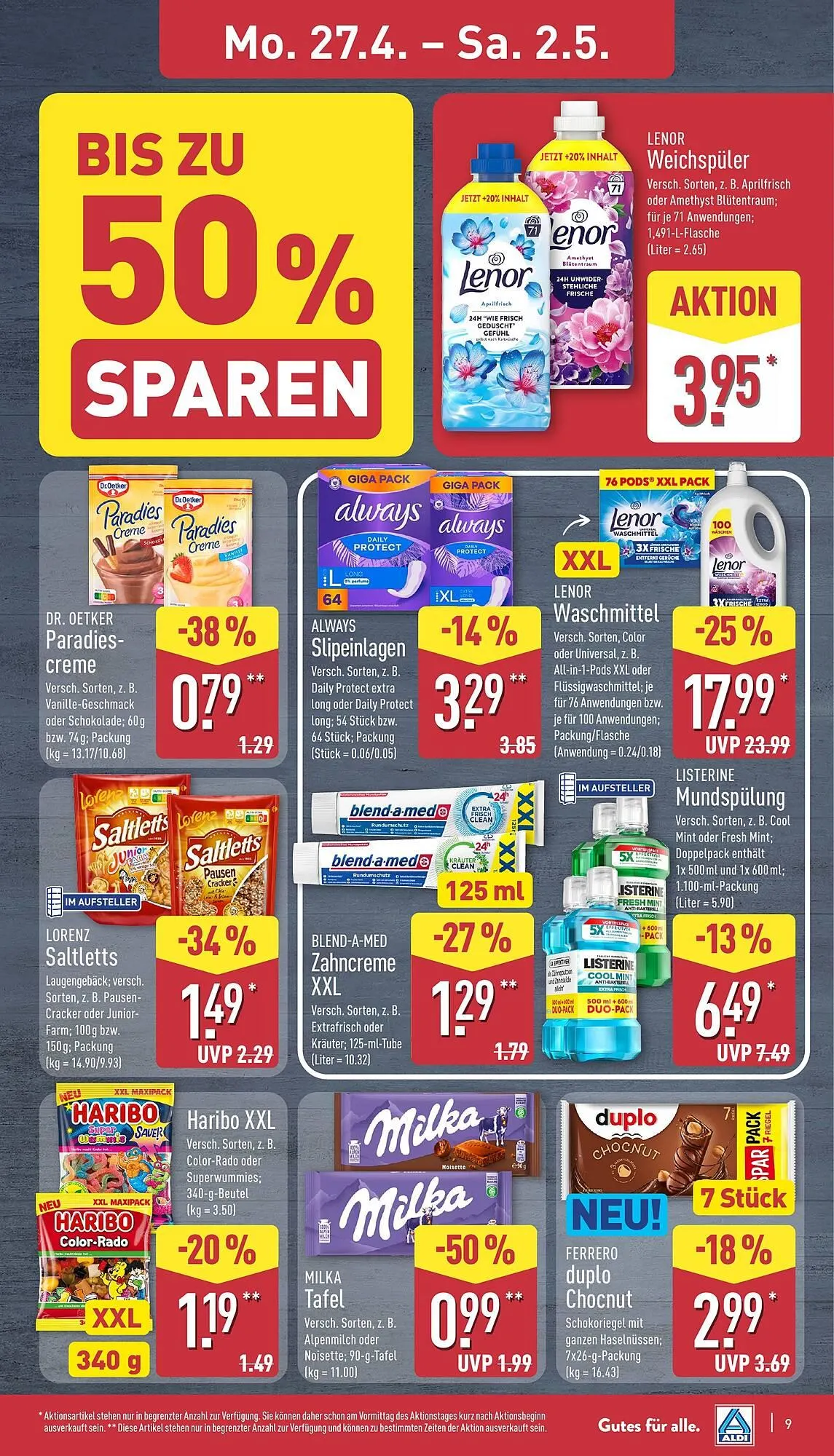 Aldi Nord Prospekt von 27. April bis 2. Mai 2026 - Prospekt seite 9