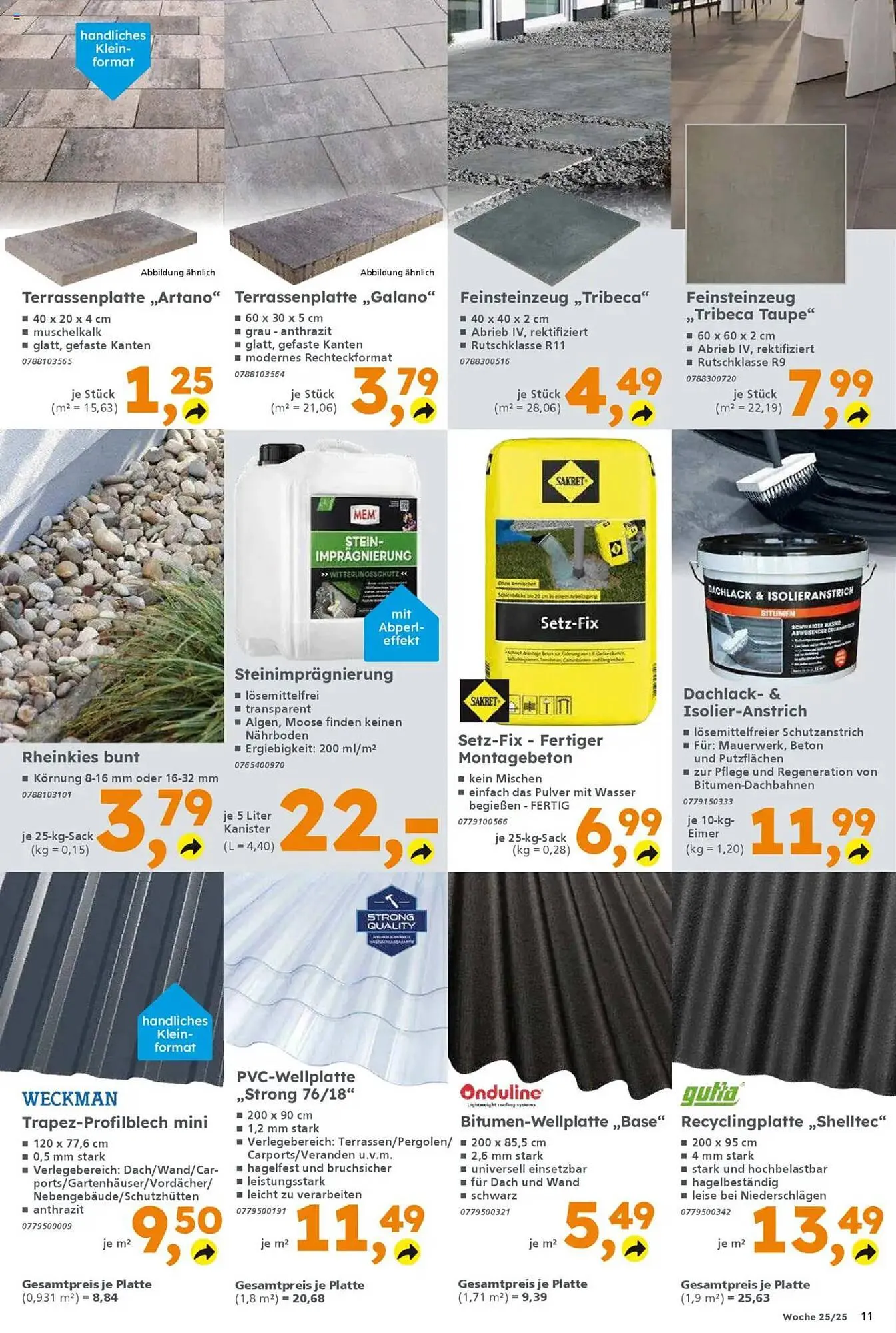 Globus Baumarkt Prospekt von 16. Juni bis 21. Juni 2025 - Prospekt seite 11