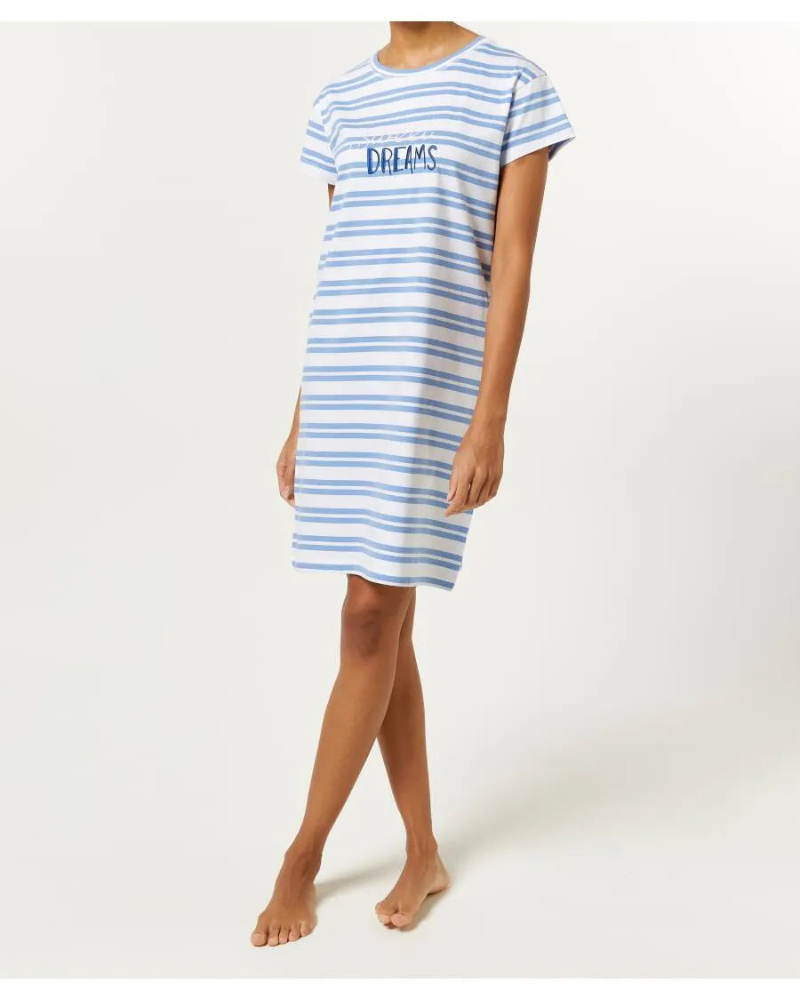 Bigshirt mit Stickerei Janina, Rundhalsausschnitt