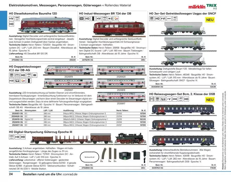 Modellbahn Katalog von 29. Oktober bis 31. Dezember 2025 - Prospekt seite 26