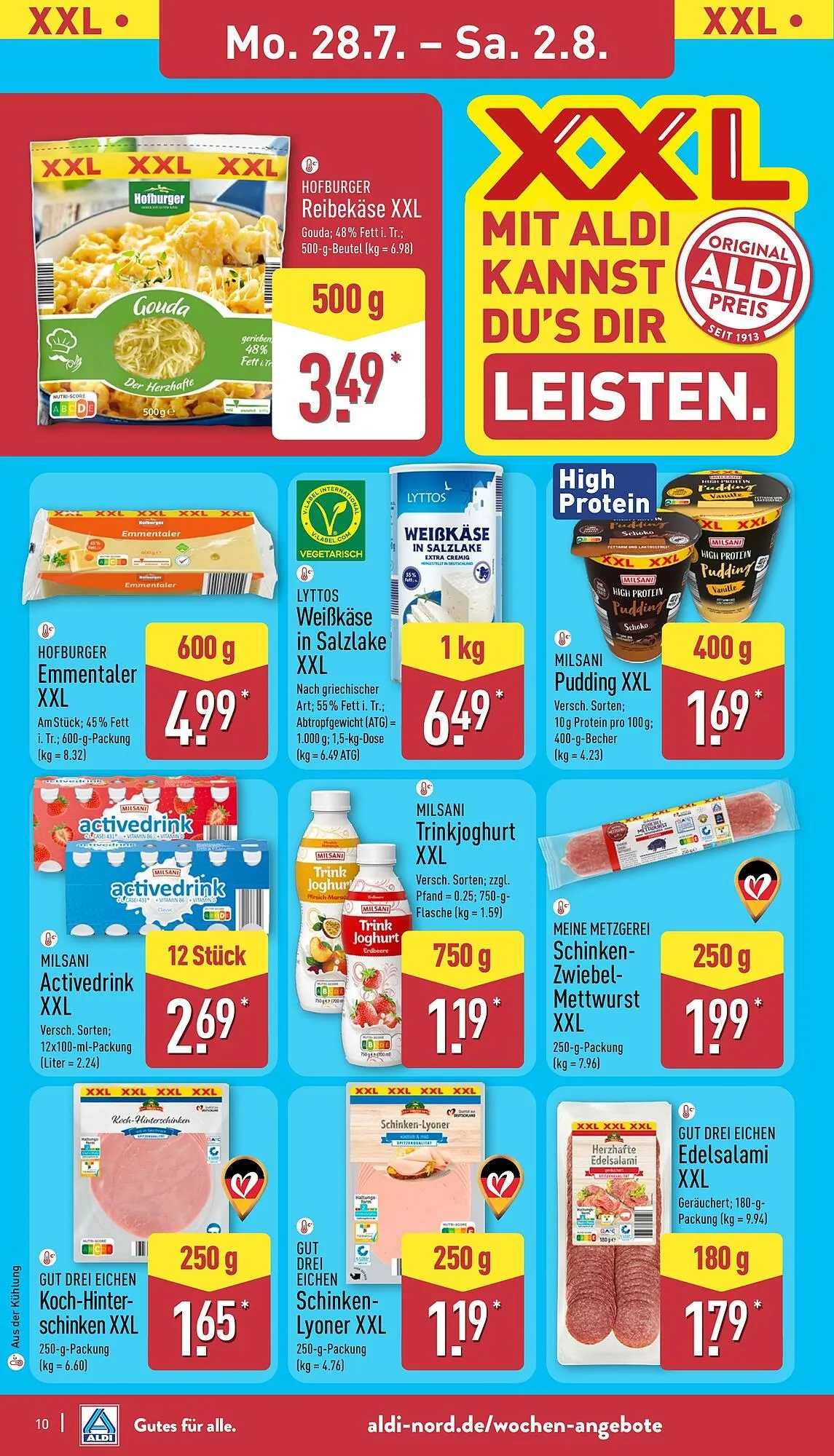 Aldi Nord Prospekt von 28. Juli bis 2. August 2025 - Prospekt seite 10