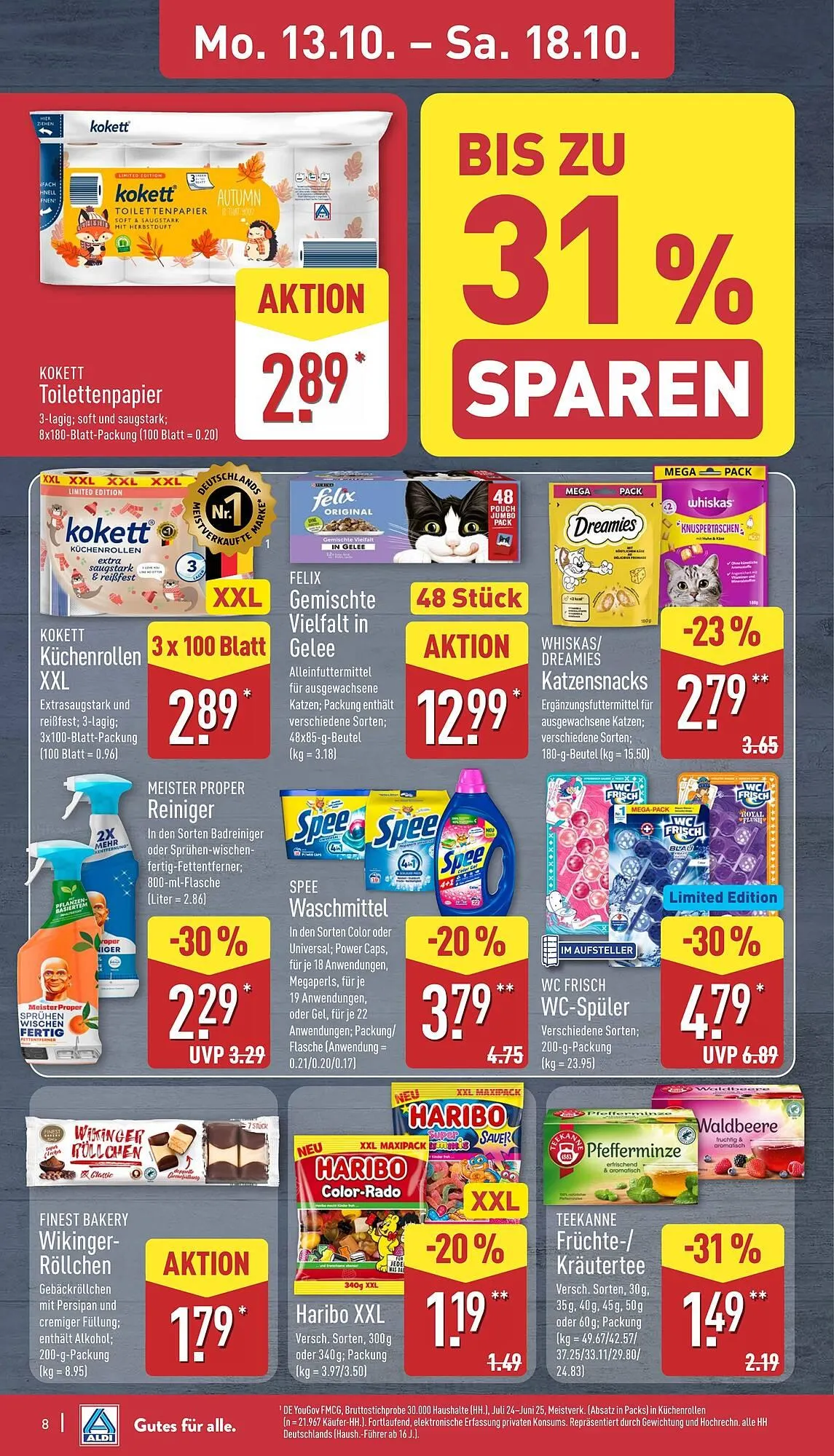 Aldi Nord Prospekt von 13. Oktober bis 19. Oktober 2025 - Prospekt seite 8