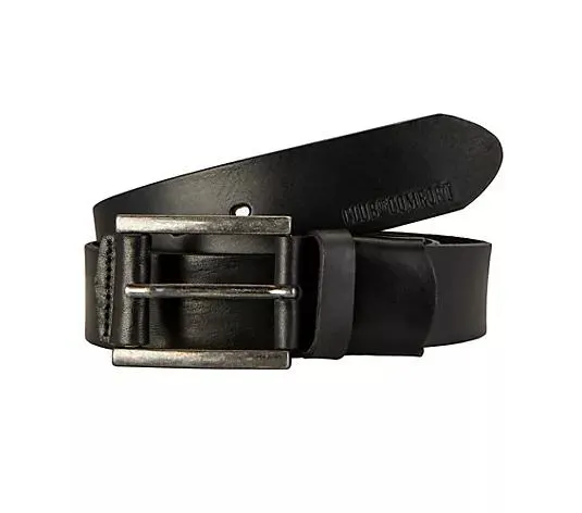 CLUB OF COMFORT® Stretchgürtel echtes Leder Breite ca. 4cm Schnalle silberfarben