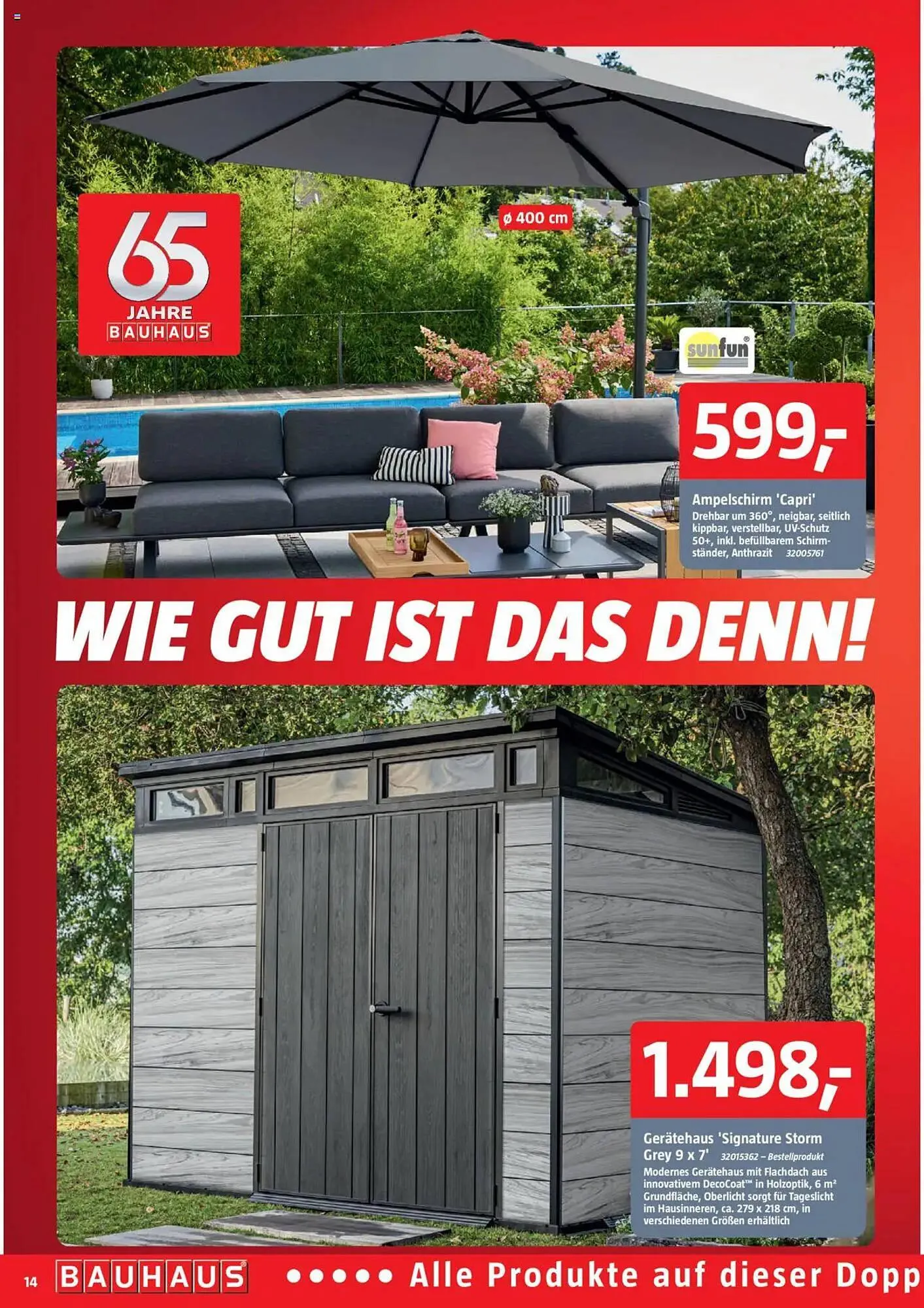 Bauhaus Prospekt von 31. Mai bis 28. Juni 2025 - Prospekt seite 14