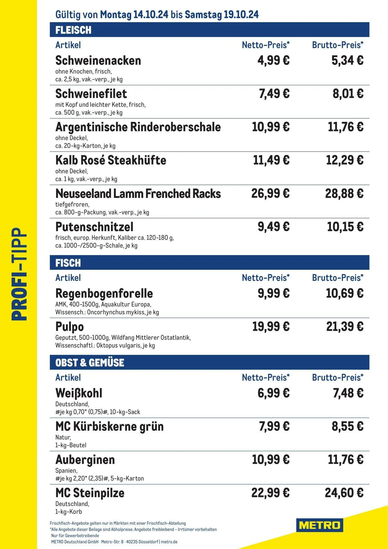 Metro Aktueller Prospekt von 12. Juni bis 26. Juni 2025 - Prospekt seite 1