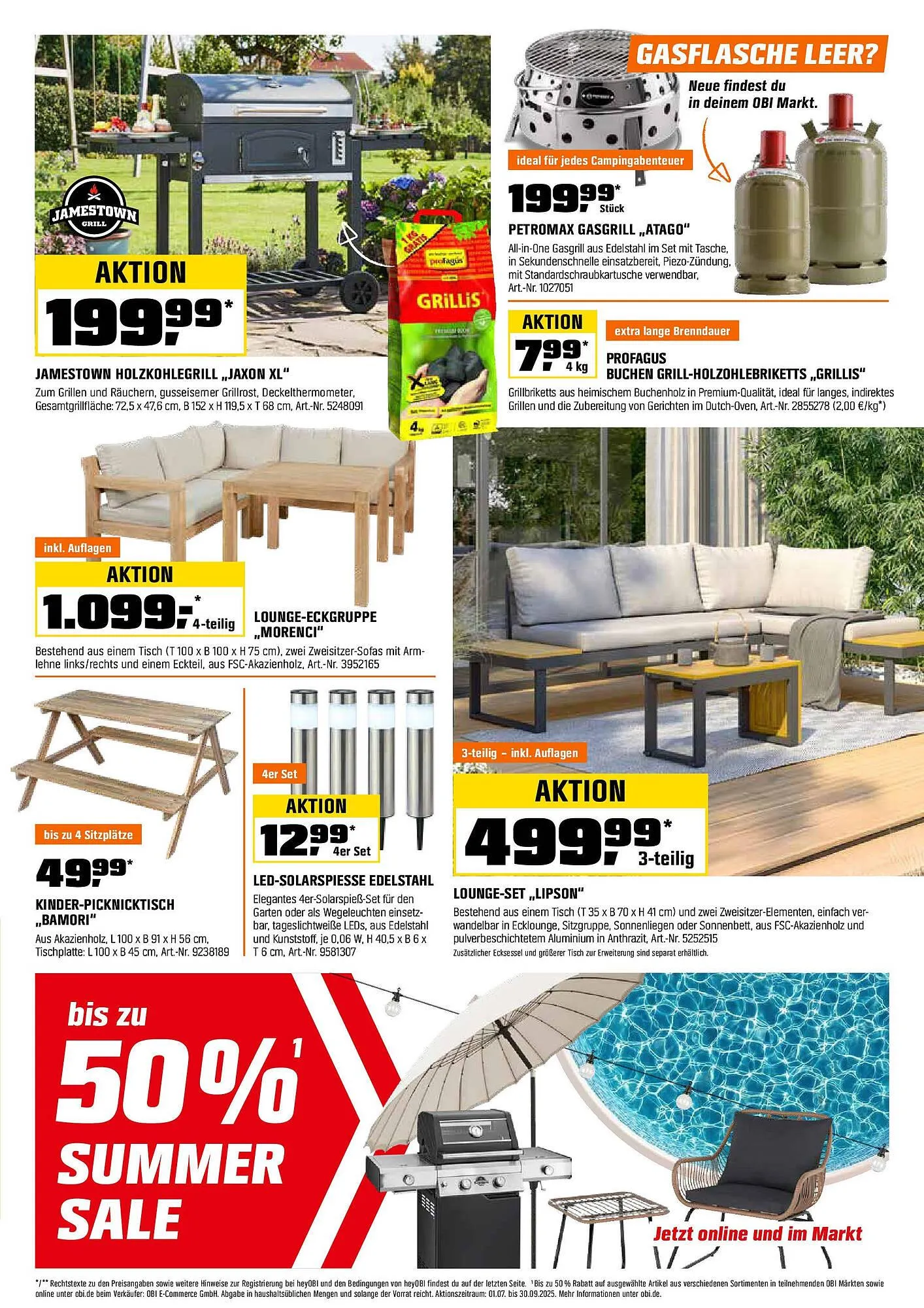 OBI Prospekt von 15. Juli bis 31. Juli 2025 - Prospekt seite 13