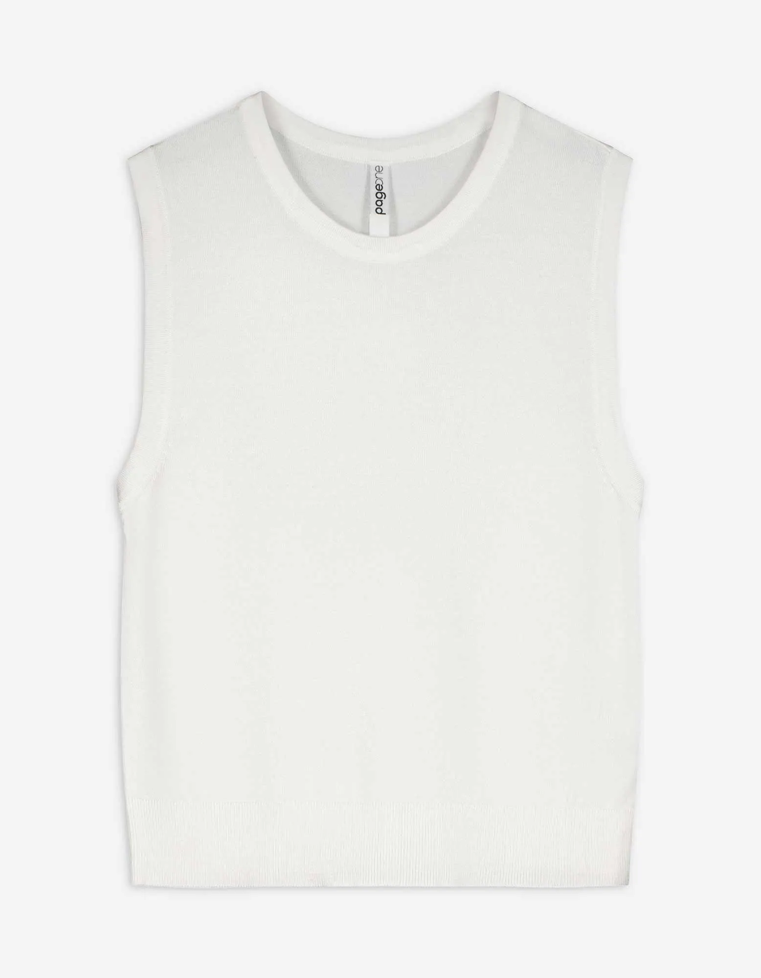 Stricktop - Viskose-Mix - weiß