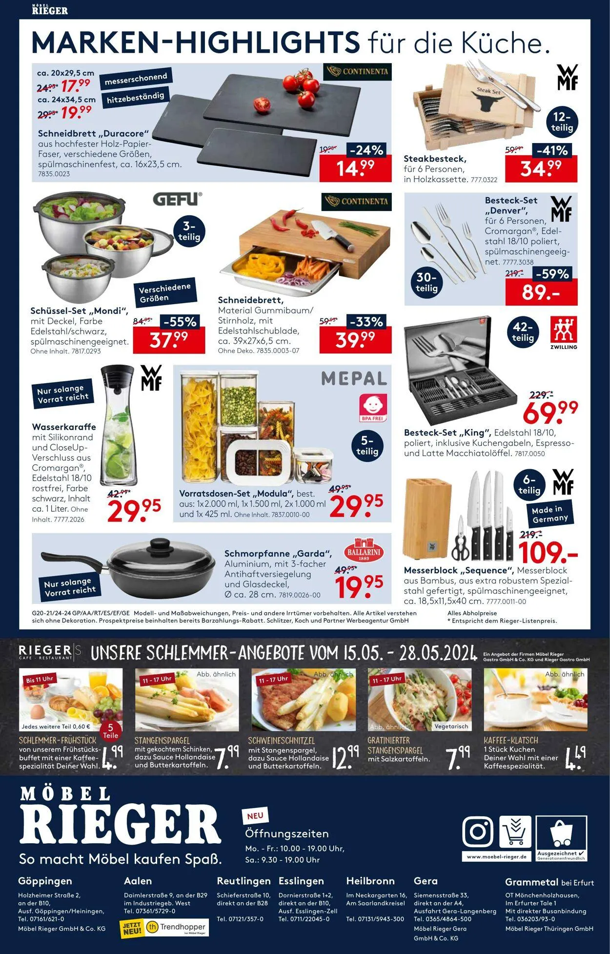 Möbel Rieger Aktueller Prospekt von 22. April bis 6. Mai 2026 - Prospekt seite 24